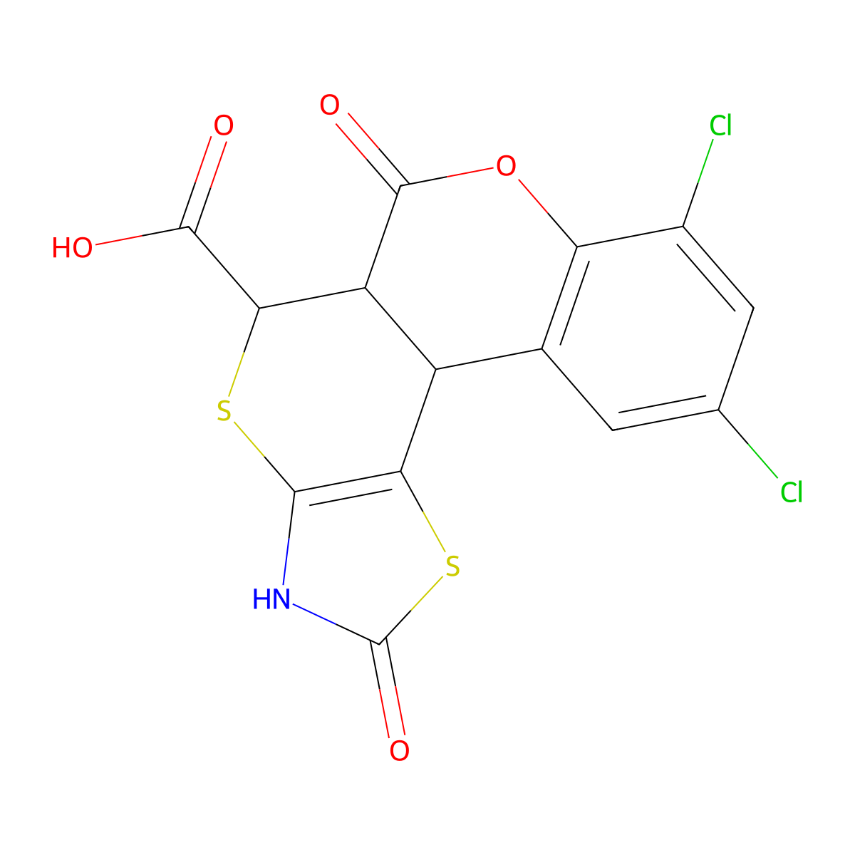 C14H7Cl2NO5S2 molecular structure, CAS 1005136-68-4