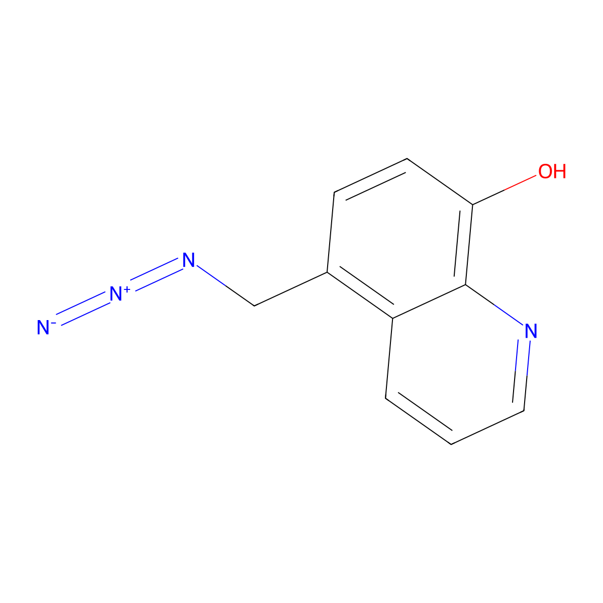 5-(Azidomethyl)quinolin-8-ol molecular structure, CAS 1005143-73-6