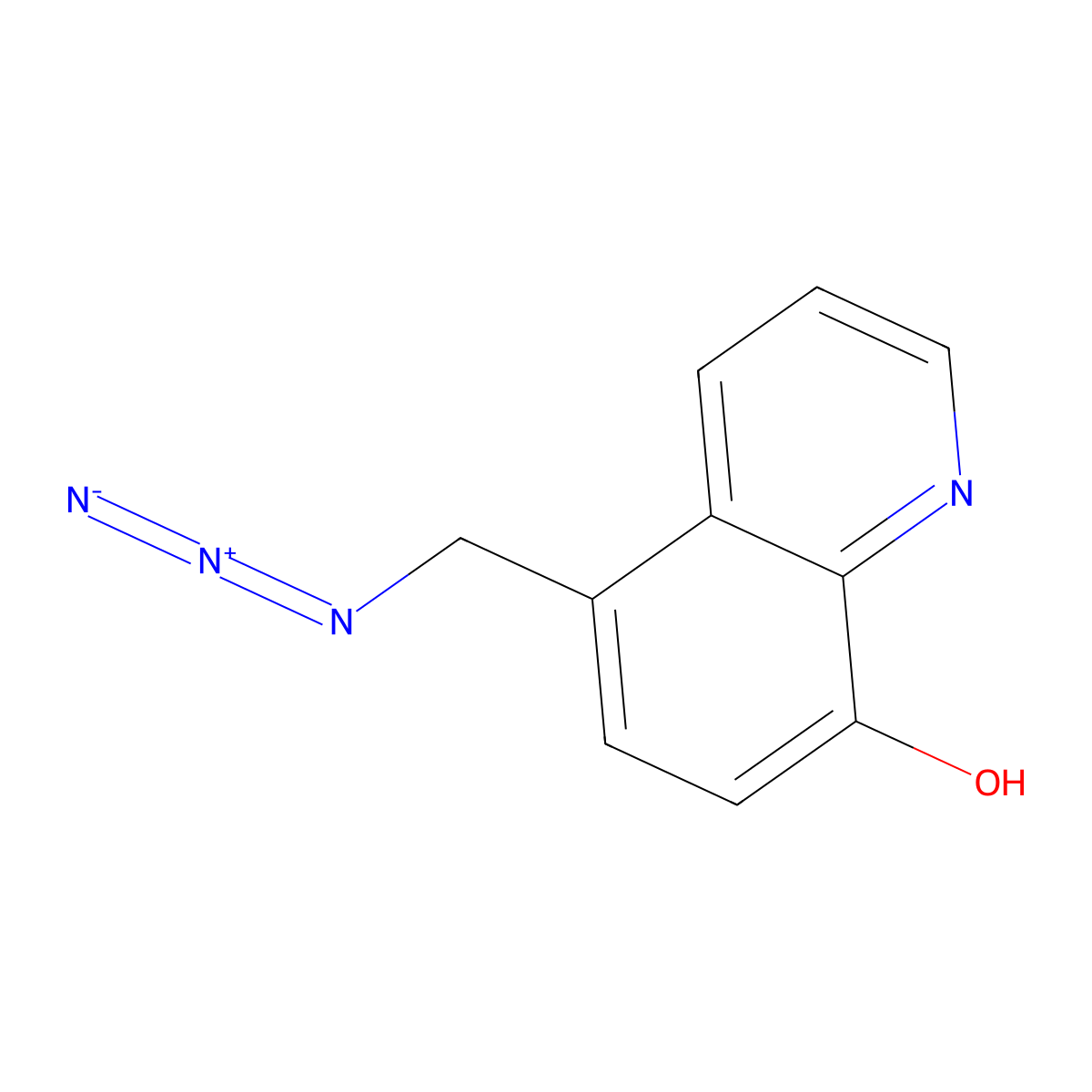 5-(Azidomethyl)quinolin-8-ol molecular structure, CAS 1005143-73-6
