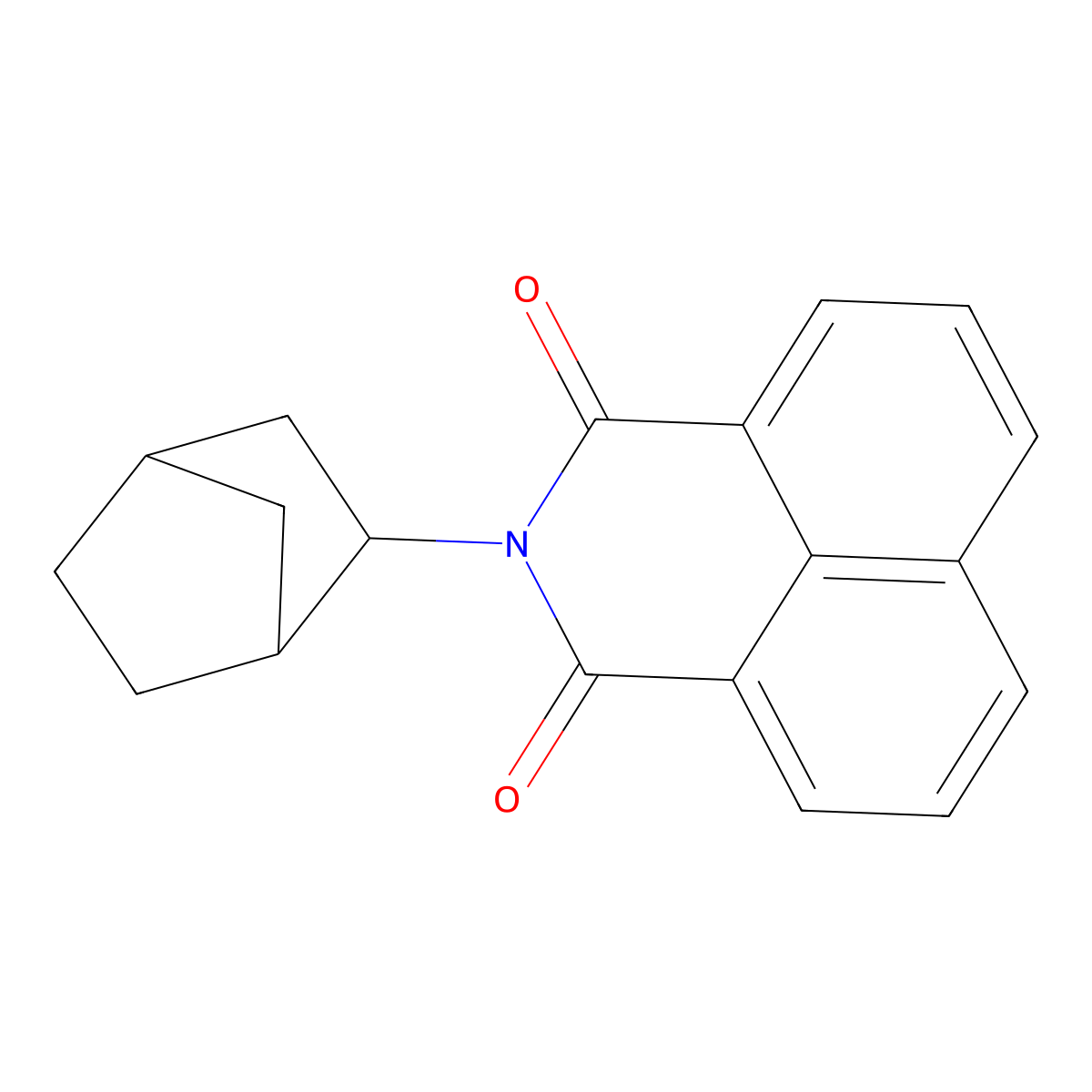 2-(3-Bicyclo[2.2.1]heptanyl)benzo[de]isoquinoline-1,3-dione molecular structure, CAS 1005151-41-6