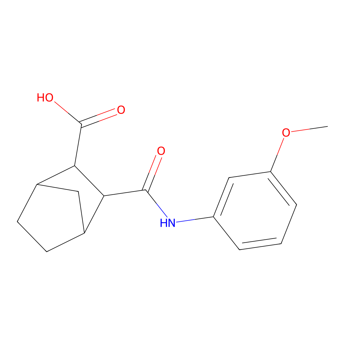 3-[(3-Methoxyphenyl)carbamoyl]bicyclo[2.2.1]heptane-2-carboxylic acid molecular structure, CAS 1005154-27-7