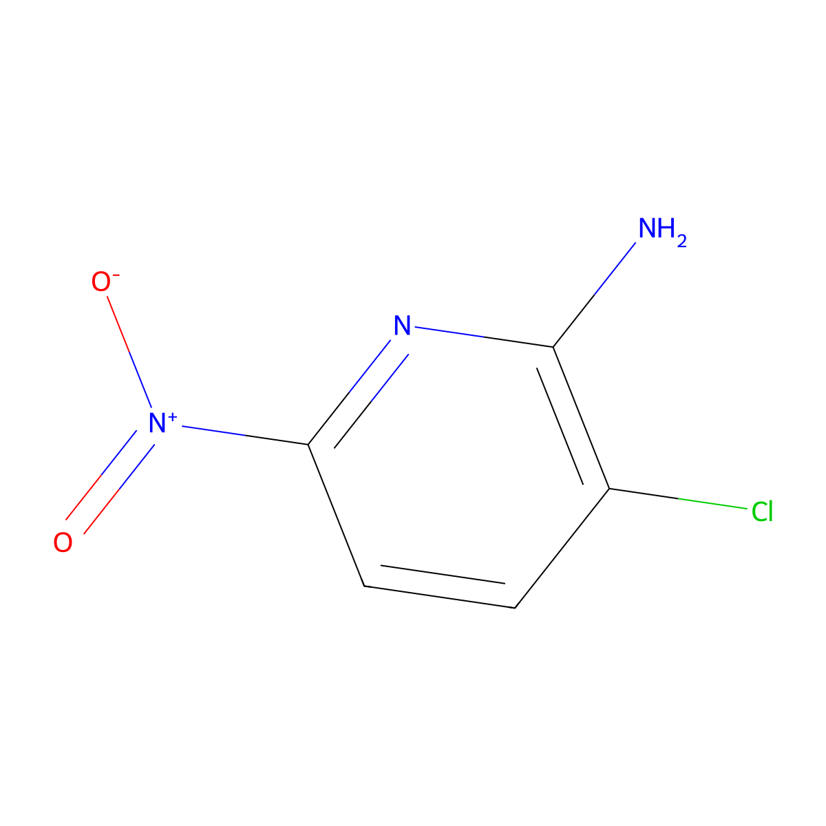 3-Chloro-6-nitropyridin-2-amine molecular structure, CAS 100516-74-3