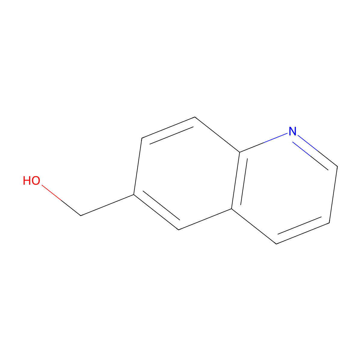 6-Hydroxymethylquinoline molecular structure, CAS 100516-88-9