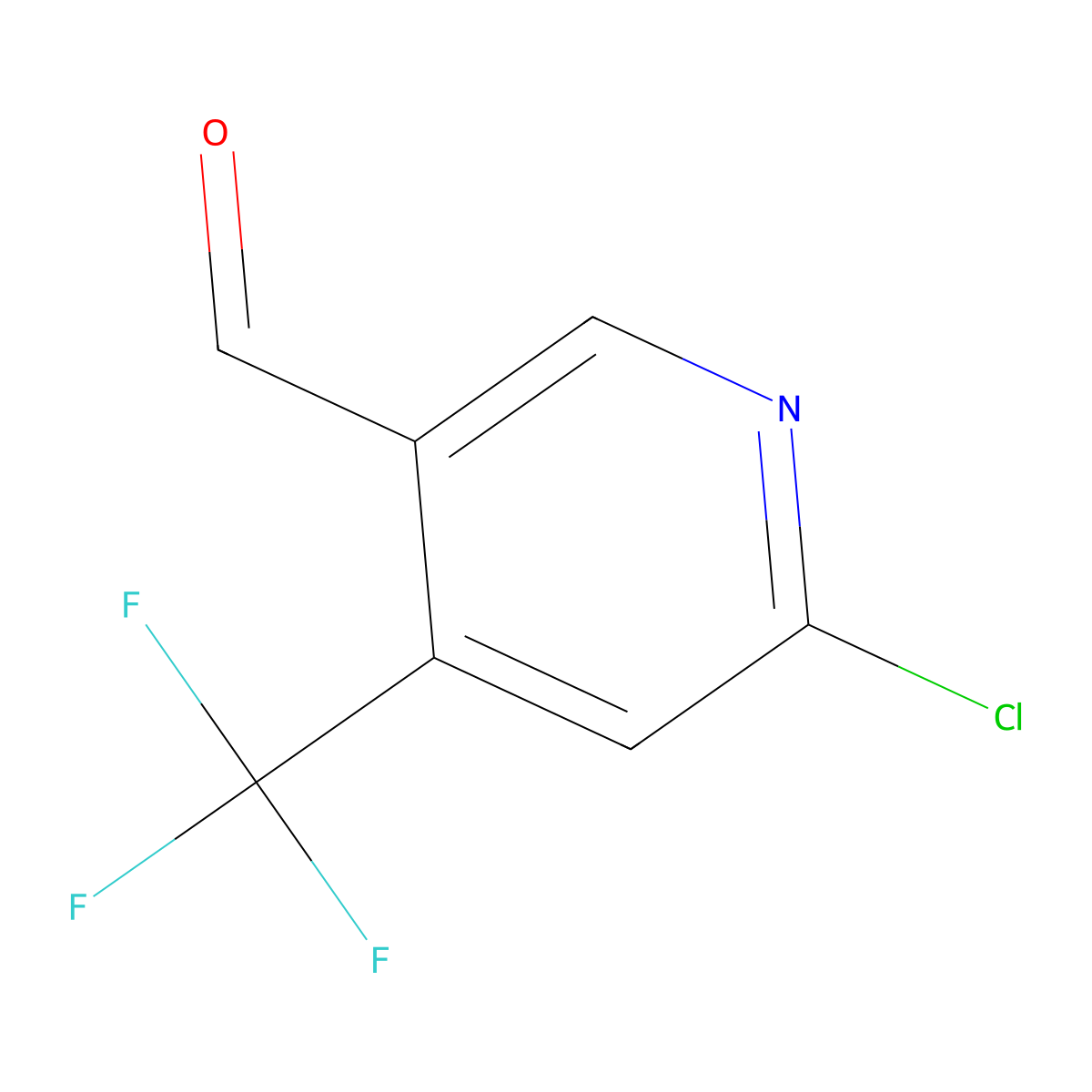 6-Chloro-4-(trifluoromethyl)nicotinaldehyde molecular structure, CAS 1005171-96-9