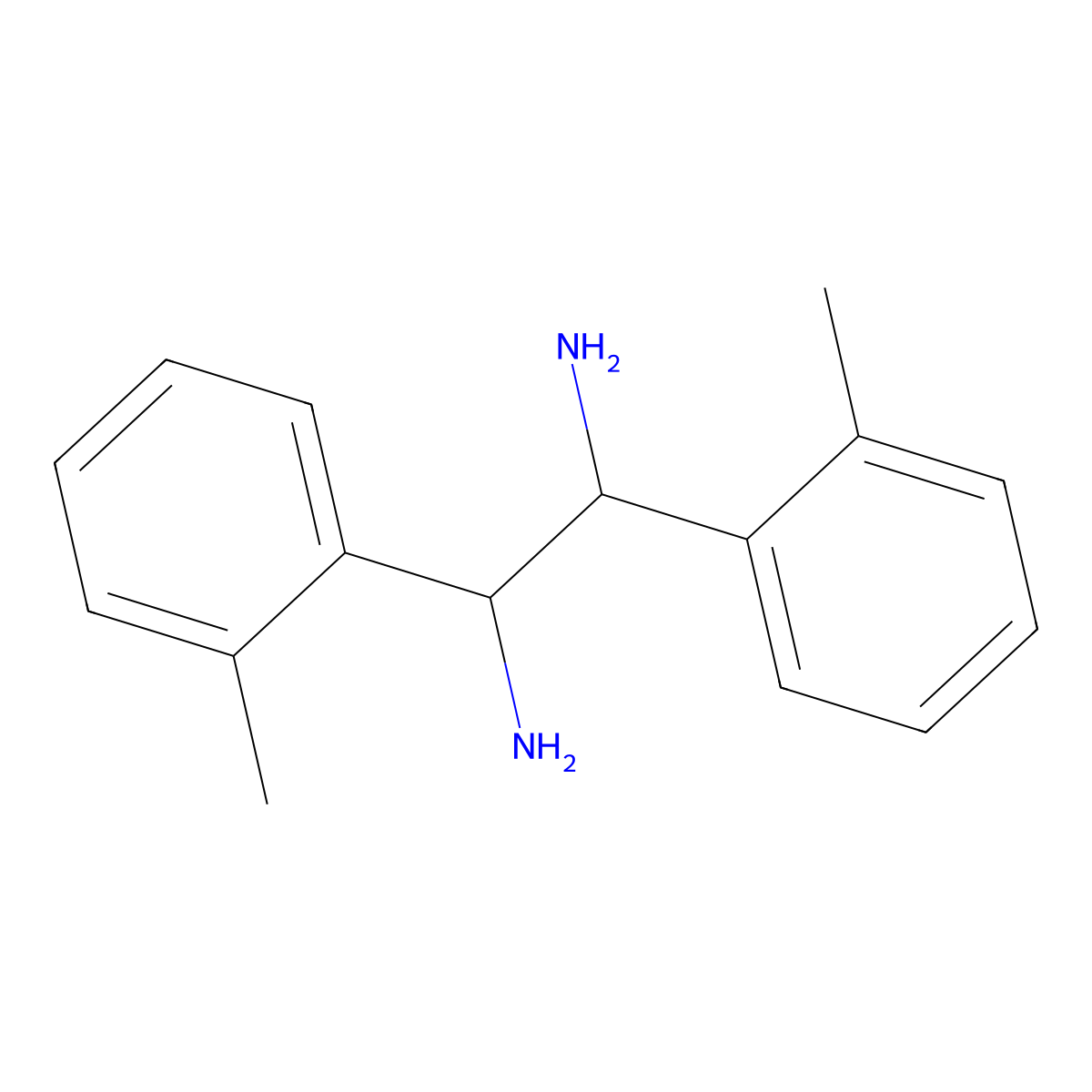 (1S,2S)-1,2-di-o-tolylethane-1,2-diamine molecular structure, CAS 1005173-83-0