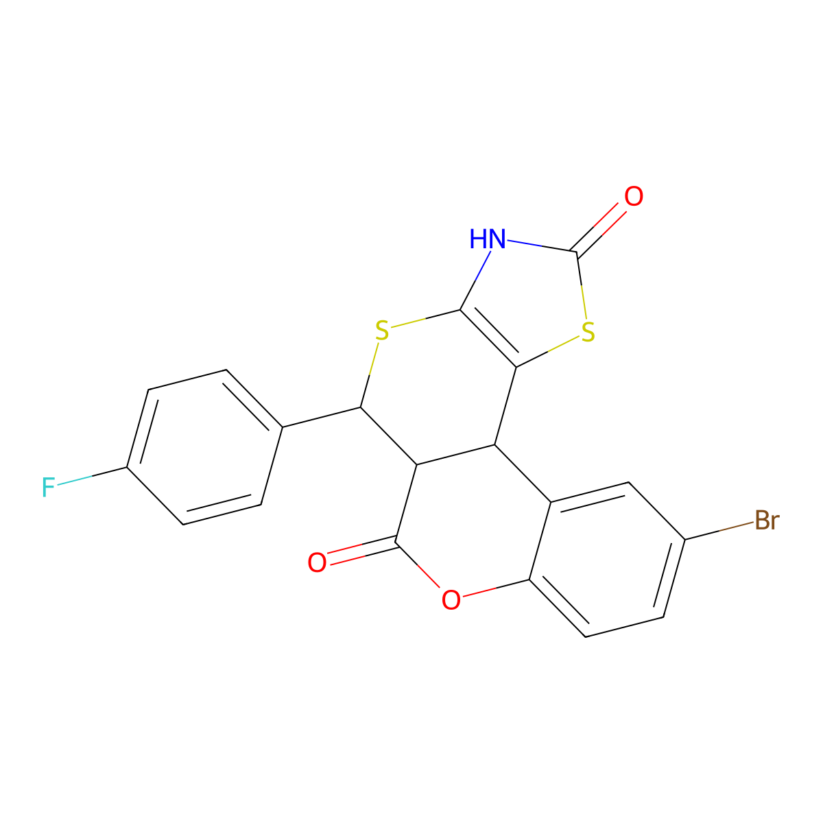 C19H11BrFNO3S2 molecular structure, CAS 1005188-50-0