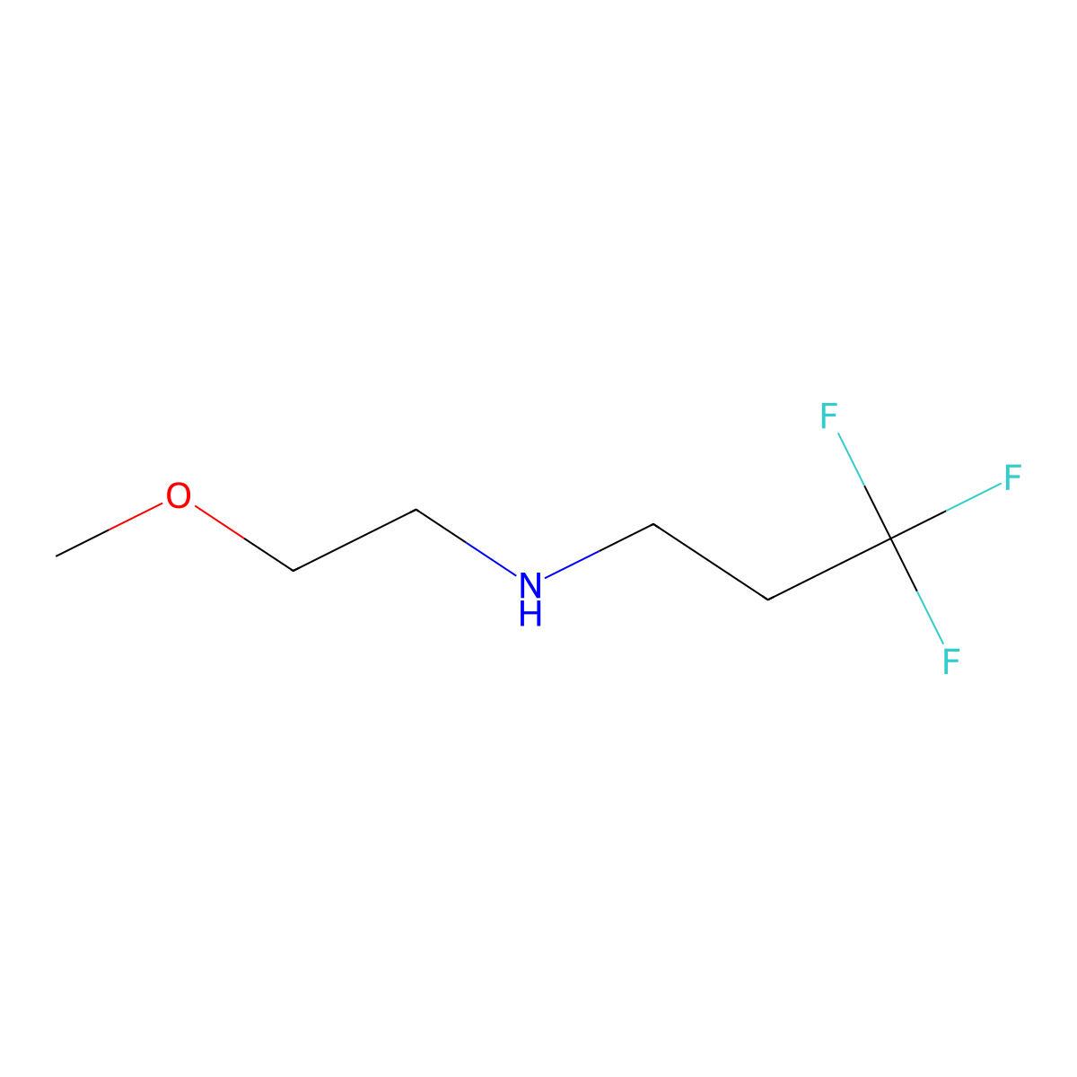 (2-Methoxyethyl)(3,3,3-trifluoropropyl)amine molecular structure, CAS 1005188-61-3