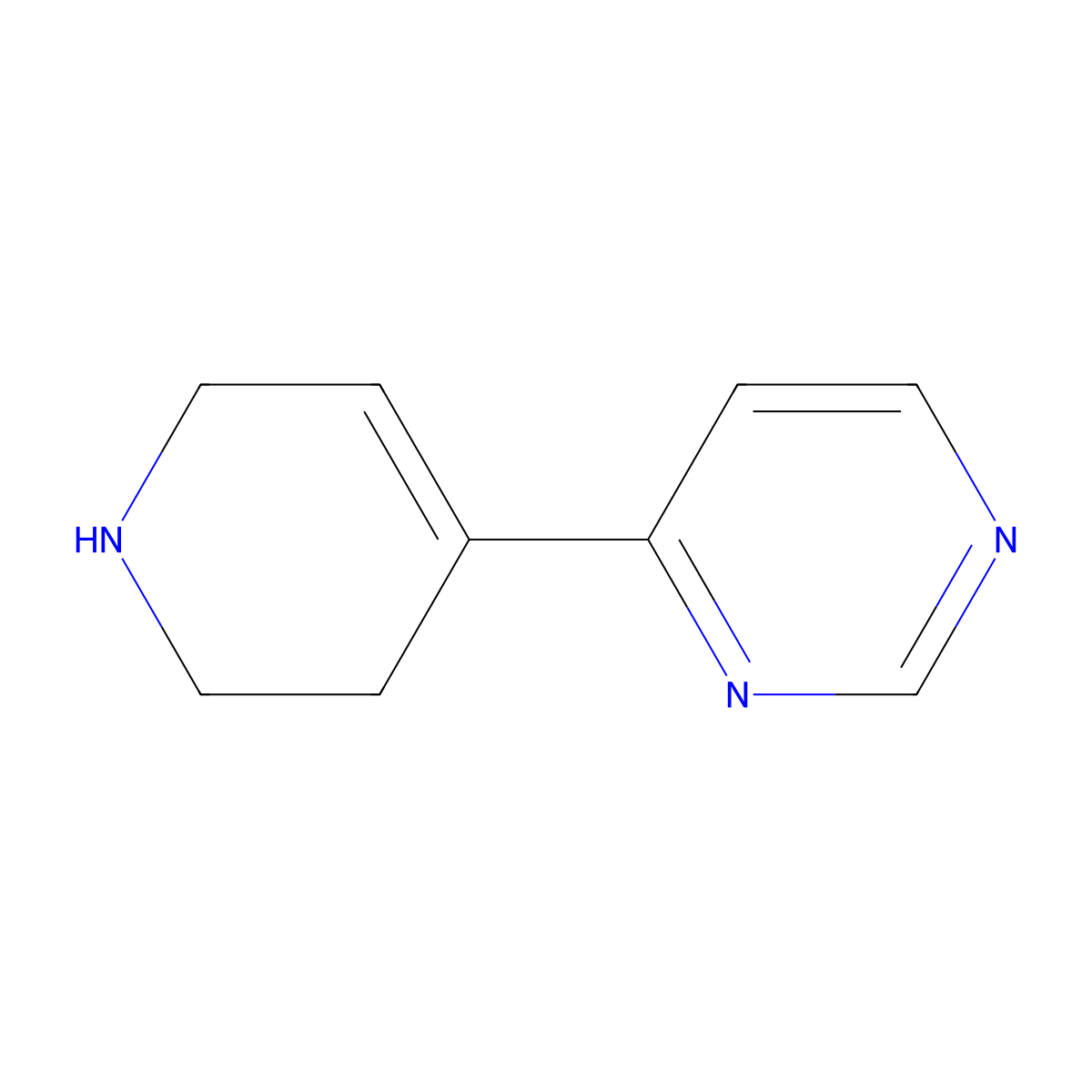 4-(1,2,3,6-Tetrahydropyridin-4-yl)pyrimidine molecular structure, CAS 1005210-98-9