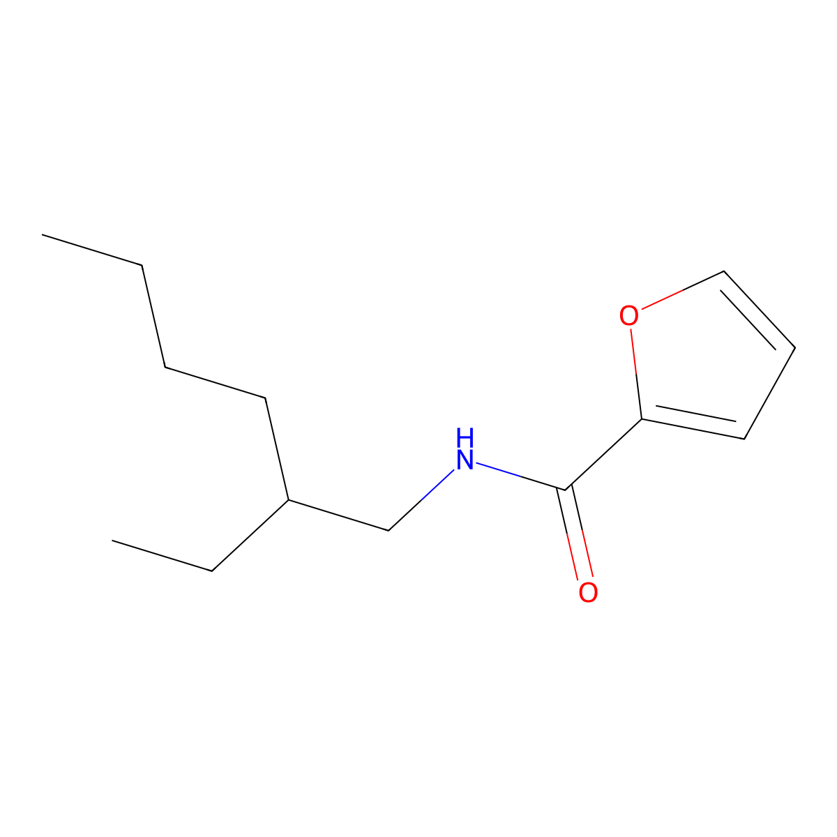 N-(2-ethylhexyl)furan-2-carboxamide molecular structure, CAS 100522-66-5
