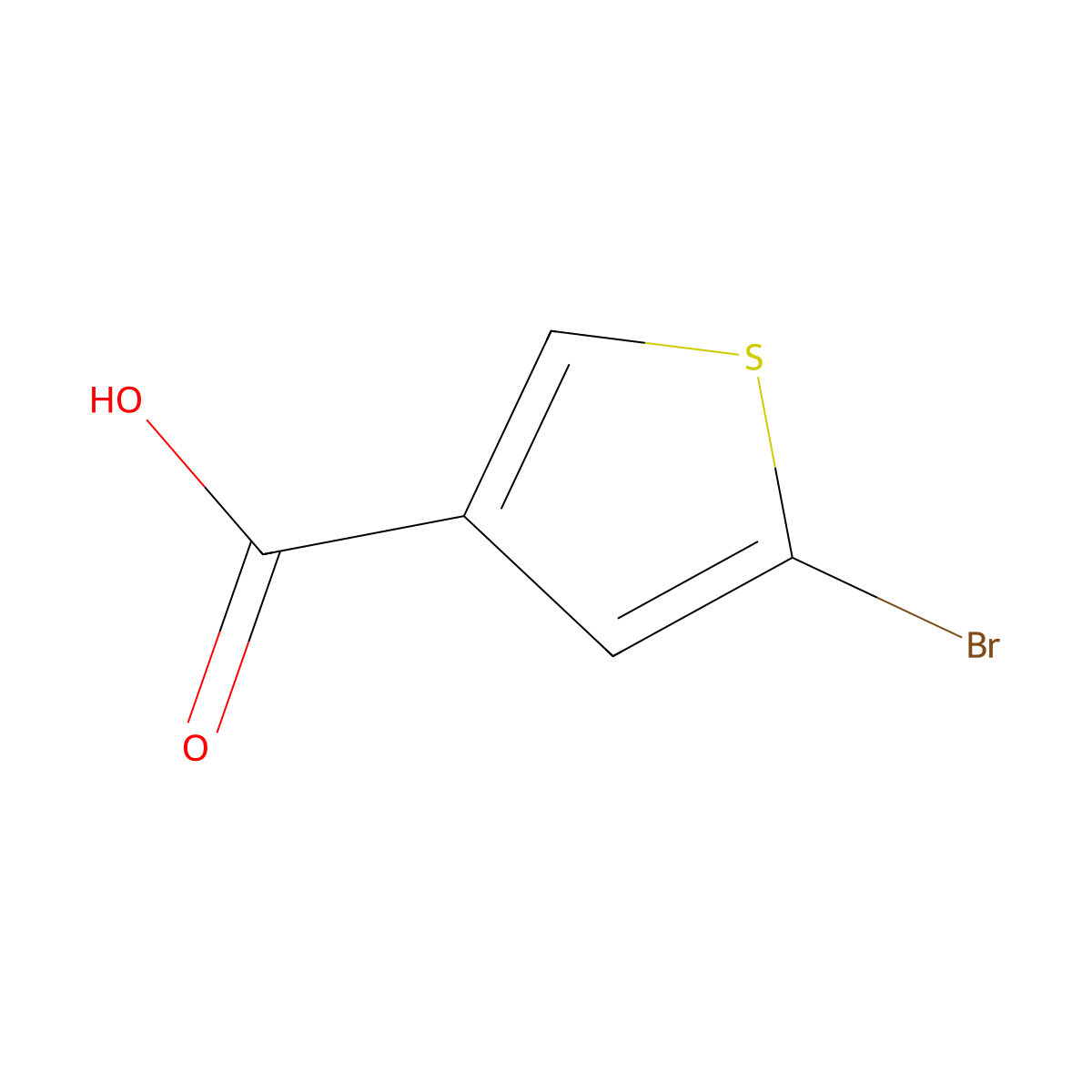 5-Bromothiophene-3-carboxylic acid molecular structure, CAS 100523-84-0