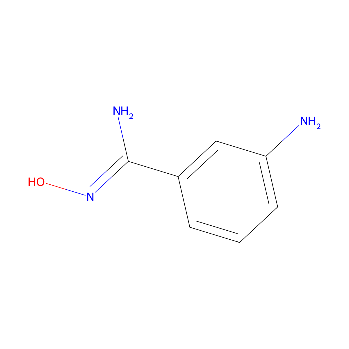 3-Aminobenzamide oxime molecular structure, CAS 100524-07-0