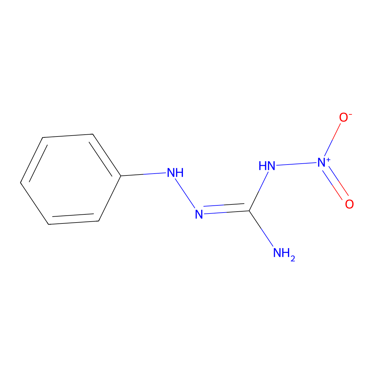 2-Anilino-1-nitroguanidine molecular structure, CAS 100524-26-3