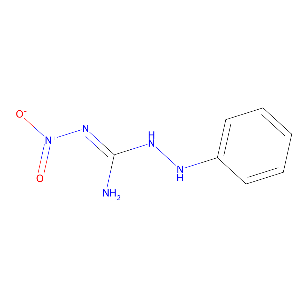 2-Anilino-1-nitroguanidine molecular structure, CAS 100524-26-3