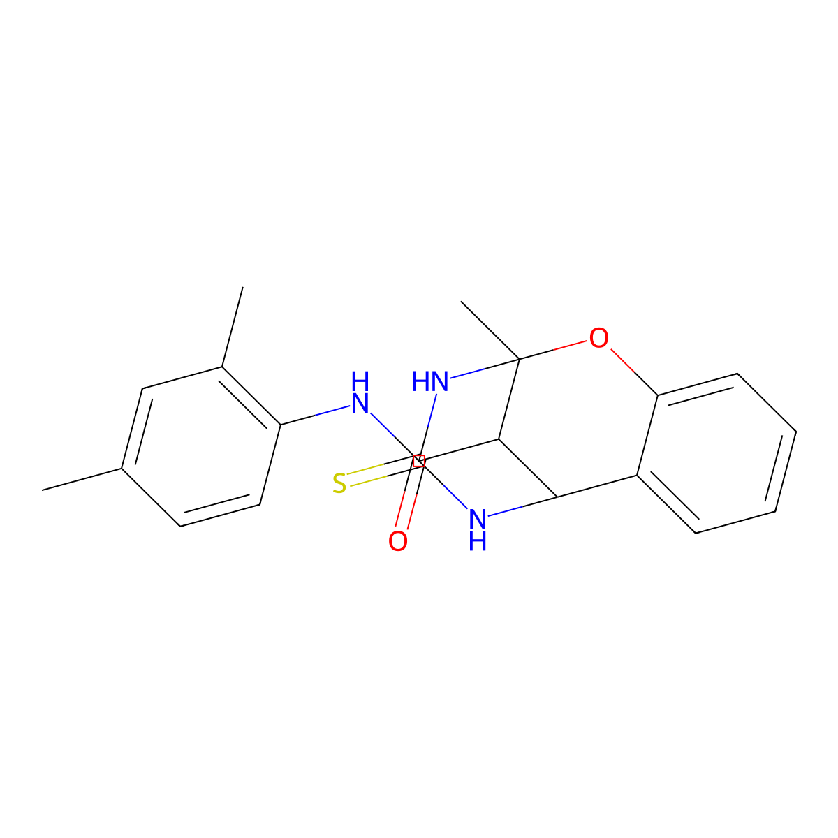 N-(2,4-dimethylphenyl)-2-methyl-4-thioxo-3,4,5,6-tetrahydro-2H-2,6-methano-1,3,5-benzoxadiazocine-11-carboxamide molecular structure, CAS 1005251-52-4