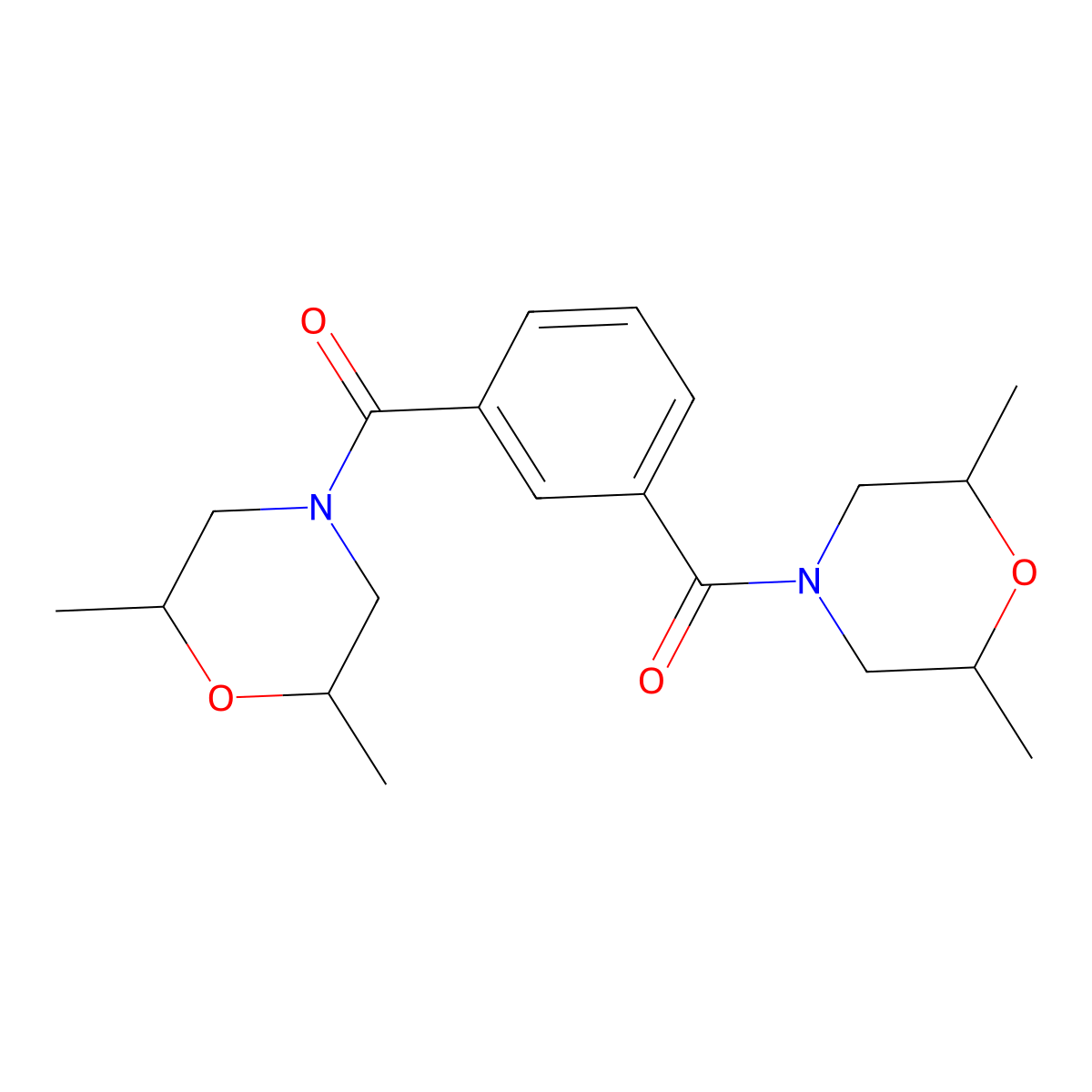 [3-(2,6-Dimethyl-morpholine-4-carbonyl)-phenyl]-(2,6-dimethyl-morpholin-4-yl)-methanone molecular structure, CAS 1005263-02-4