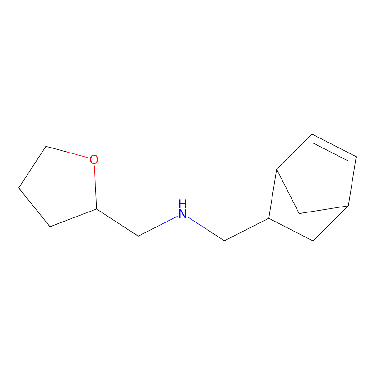 Bicyclo[2.2.1]hept-5-en-2-ylmethyl-(tetrahydro-furan-2-ylmethyl)-amine molecular structure, CAS 1005263-32-0
