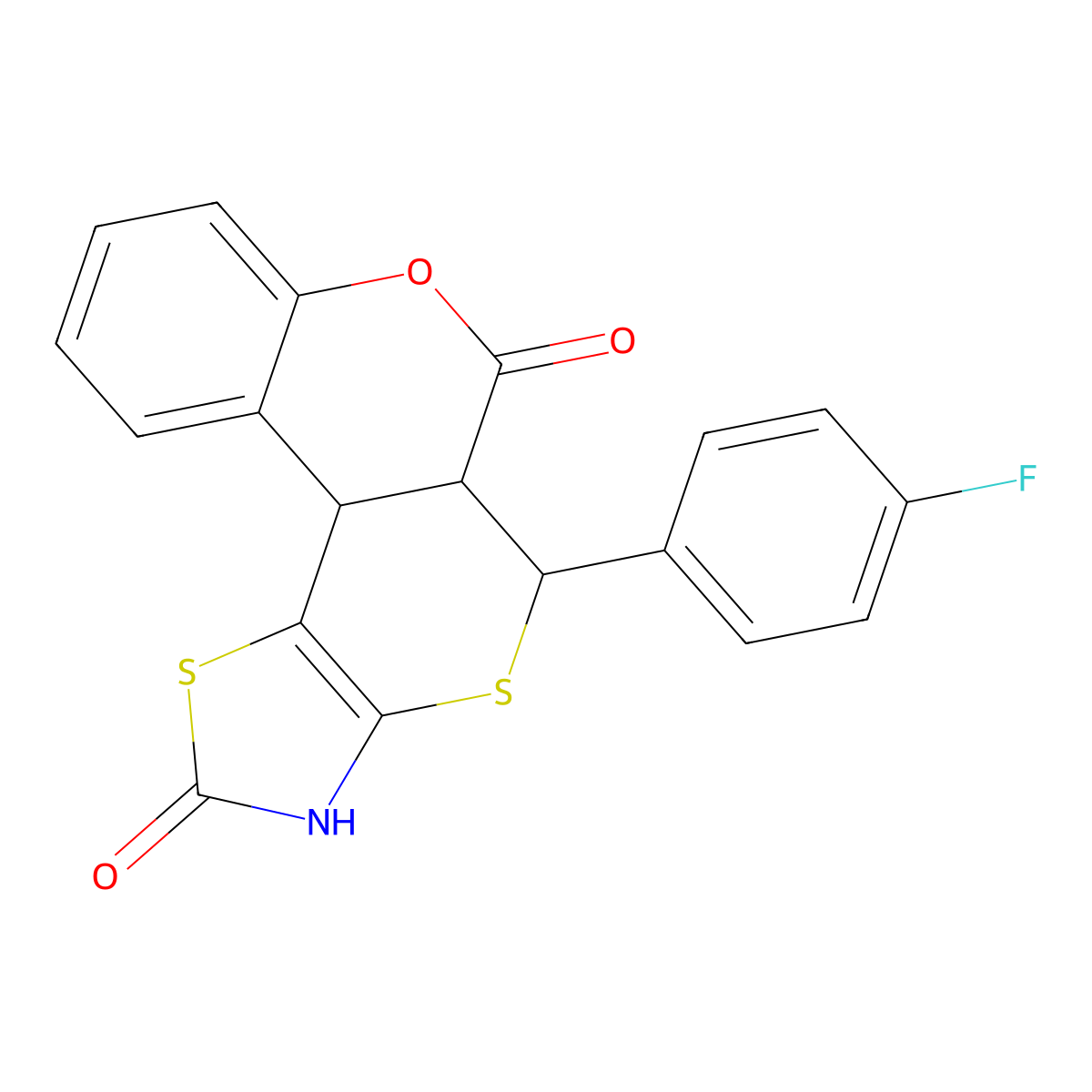 C19H12Fno3S2 molecular structure, CAS 1005273-01-7