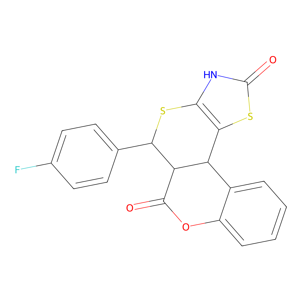 C19H12Fno3S2 molecular structure, CAS 1005273-01-7