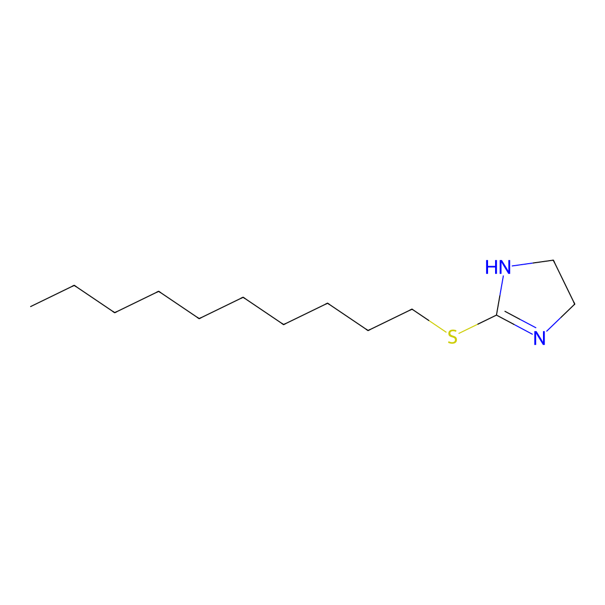 2-(Decylsulfanyl)-4,5-dihydro-1H-imidazole molecular structure, CAS 100528-36-7