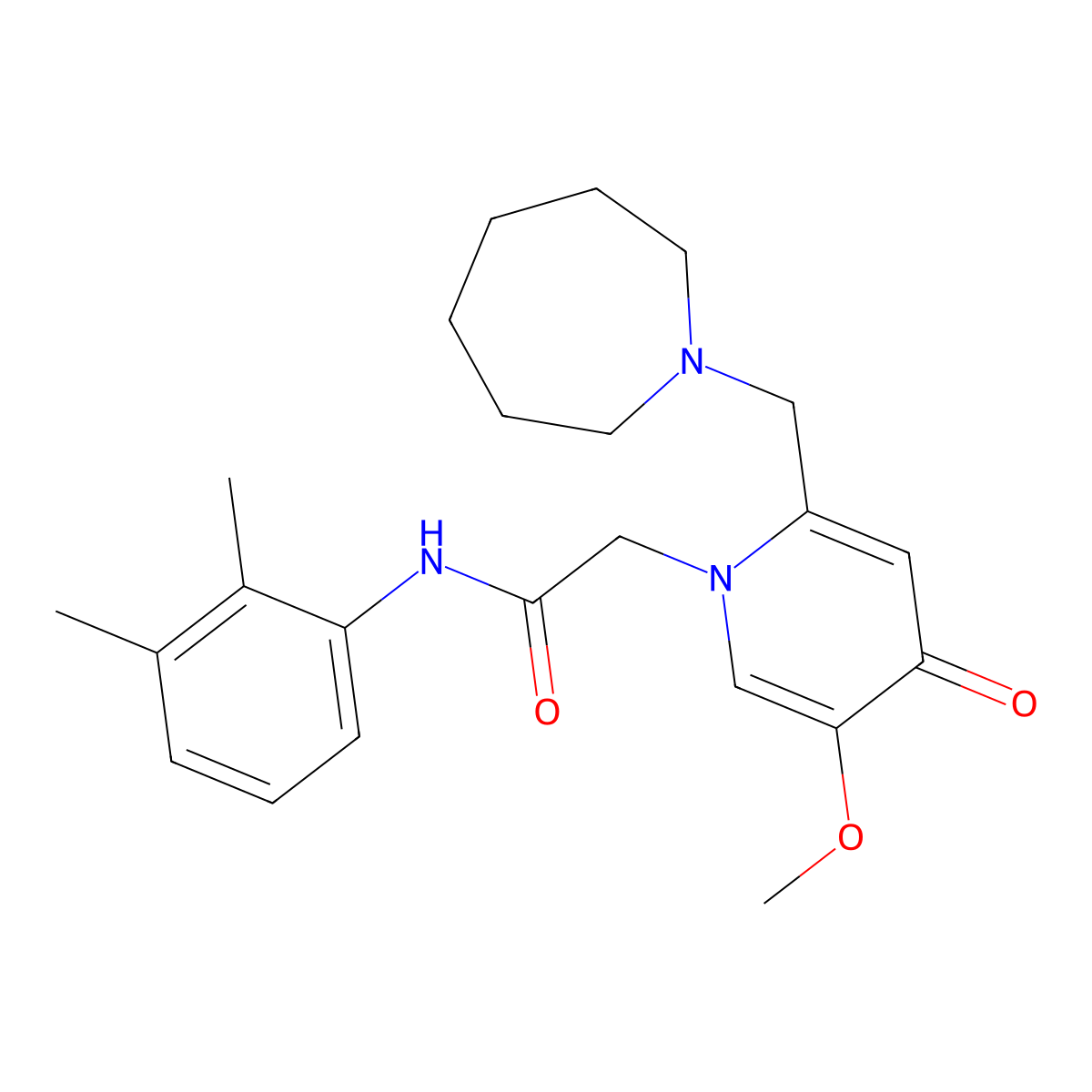 2-(2-(azepan-1-ylmethyl)-5-methoxy-4-oxopyridin-1(4H)-yl)-N-(2,3-dimethylphenyl)acetamide molecular structure, CAS 1005293-94-6
