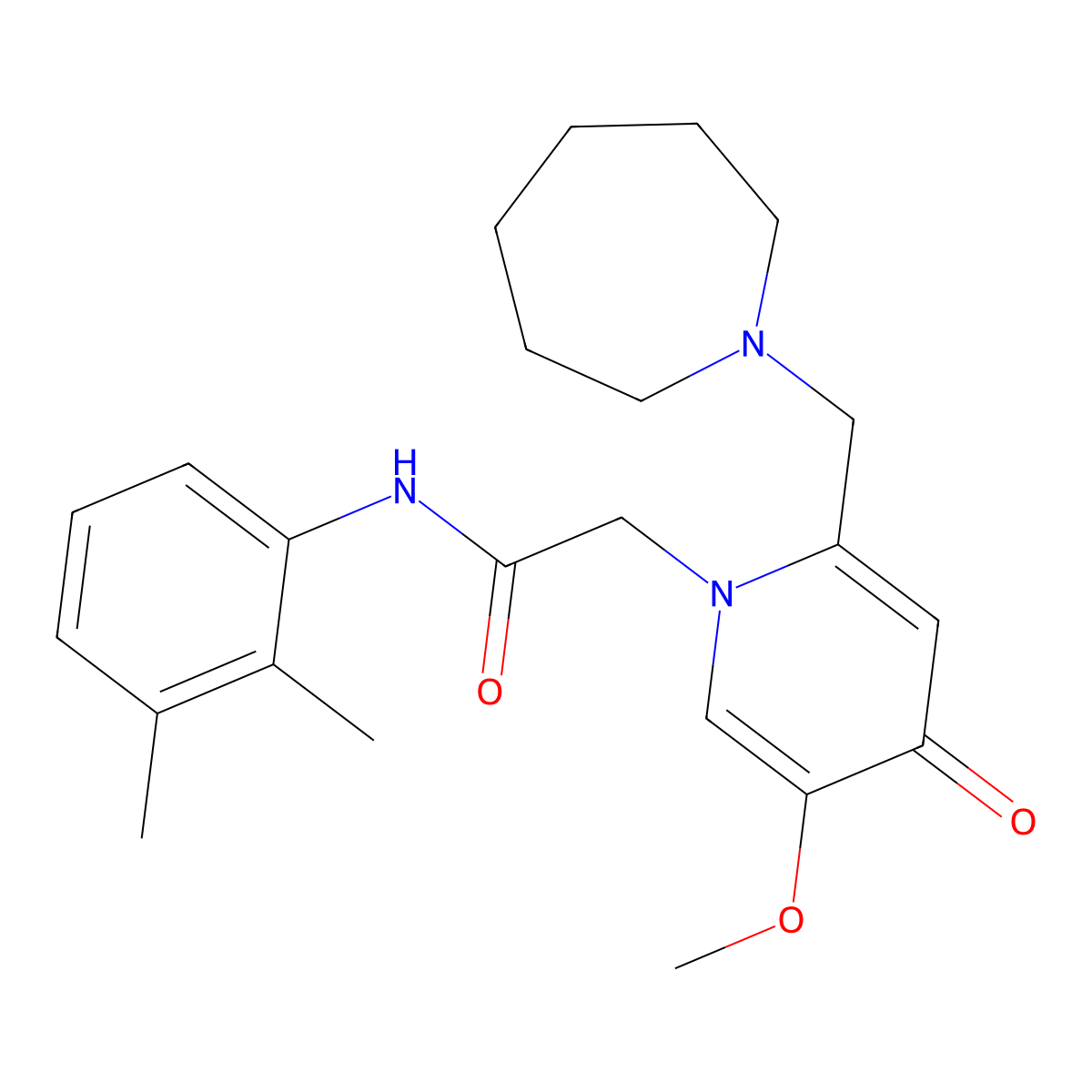 2-(2-(azepan-1-ylmethyl)-5-methoxy-4-oxopyridin-1(4H)-yl)-N-(2,3-dimethylphenyl)acetamide molecular structure, CAS 1005293-94-6