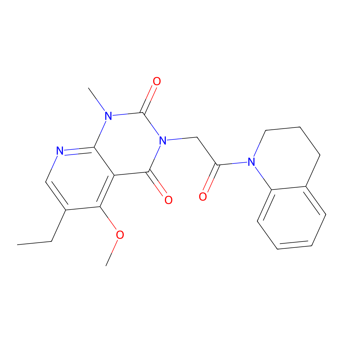 3-(2-(3,4-dihydroquinolin-1(2H)-yl)-2-oxoethyl)-6-ethyl-5-methoxy-1-methylpyrido[2,3-d]pyrimidine-2,4(1H,3H)-dione molecular structure, CAS 1005302-93-1