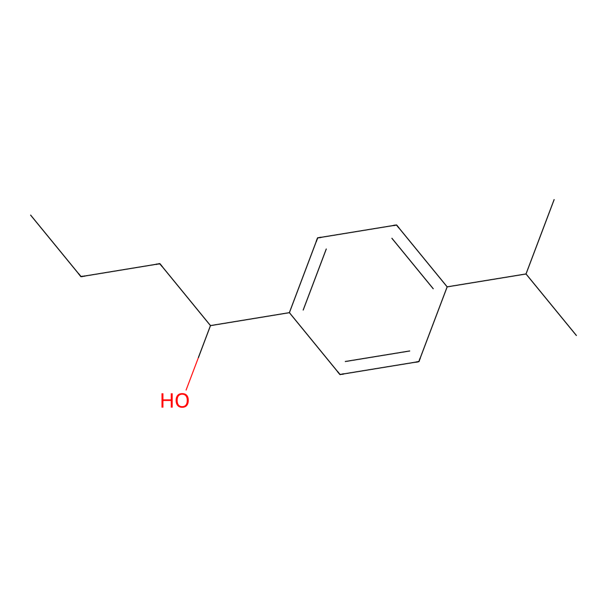 1-(4-iso-Propylphenyl)-1-butanol molecular structure, CAS 100532-13-6