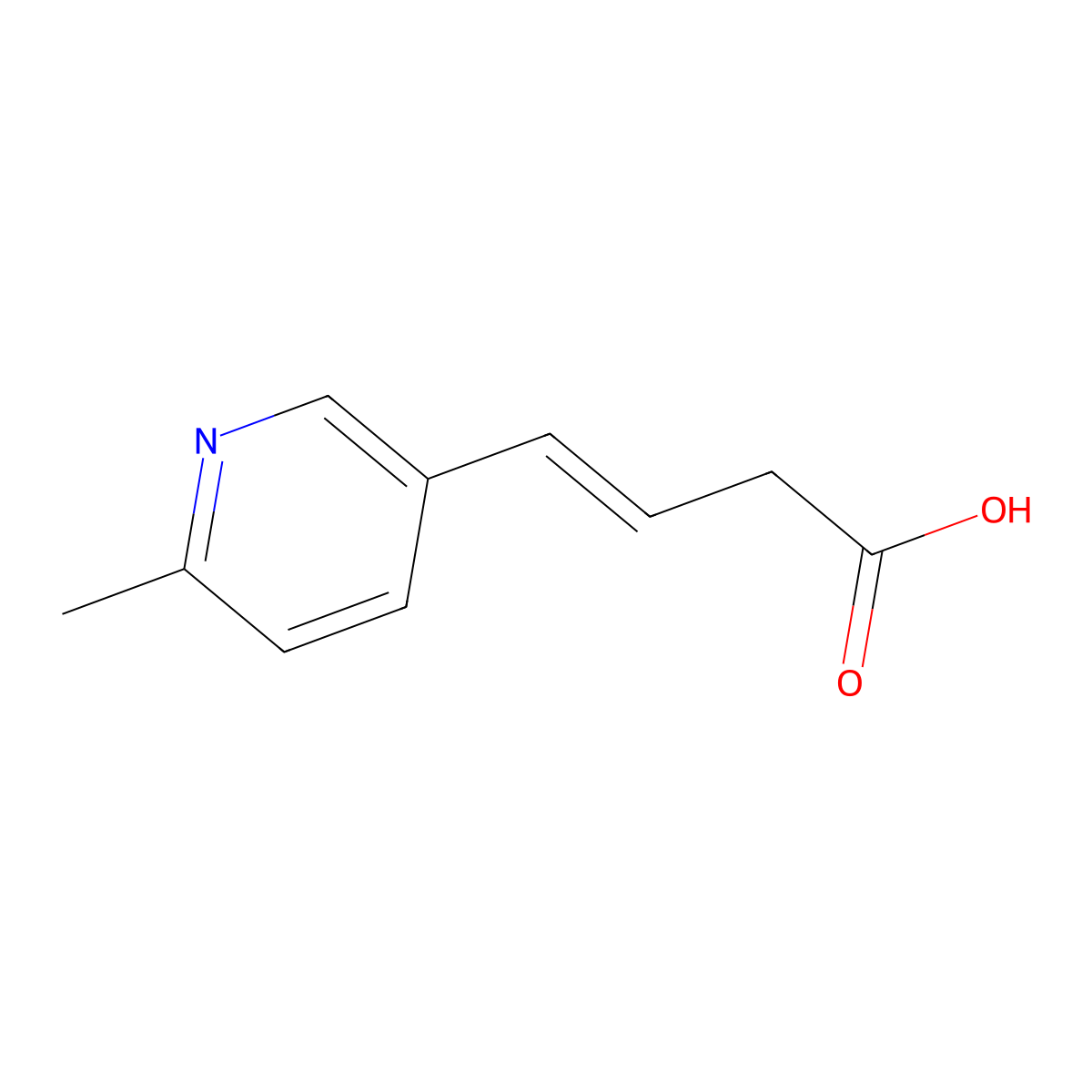 4-(6-Methylpyridin-3-yl)but-3-enoic acid molecular structure, CAS 1005327-65-0