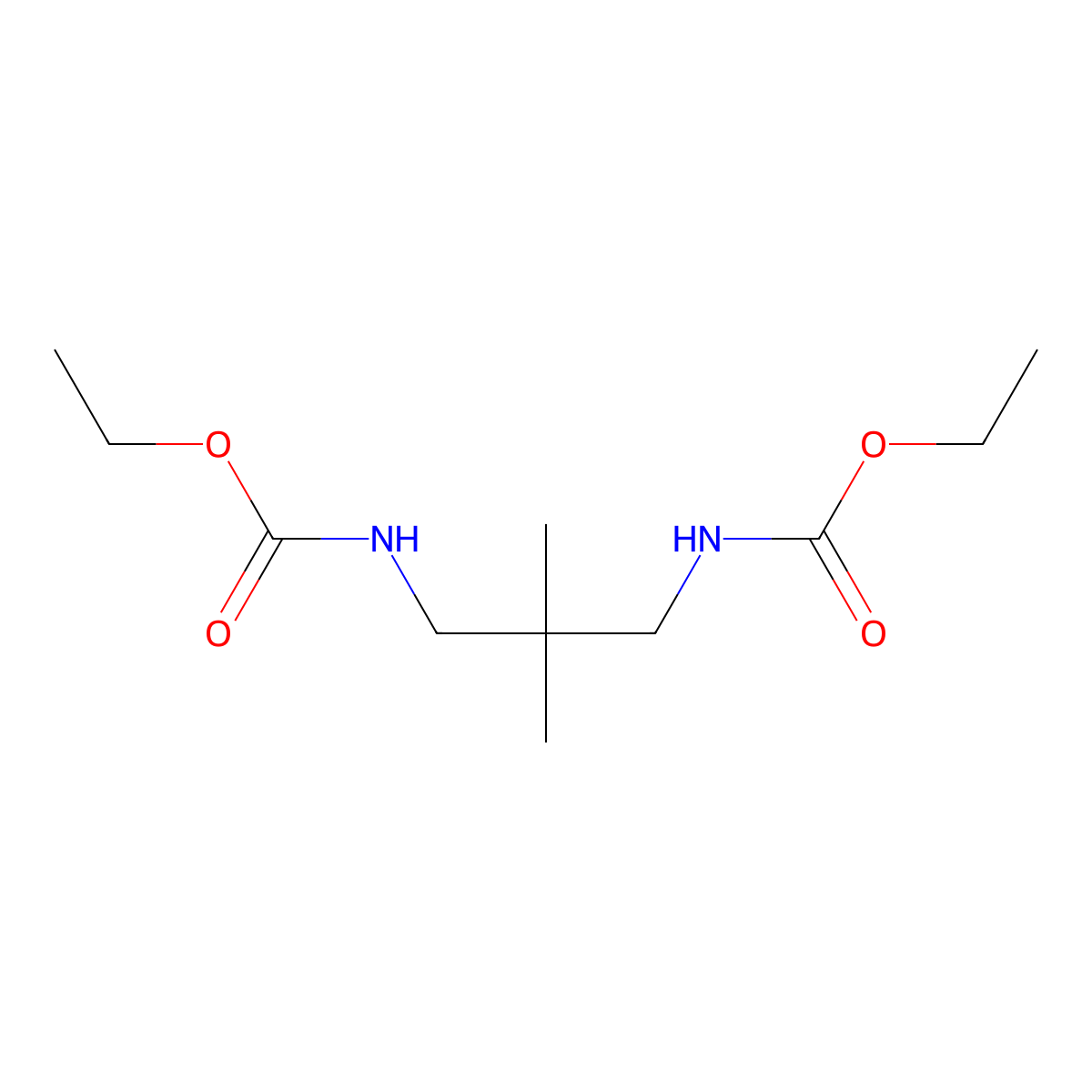 N-[3-(ethoxycarbonylamino)-2,2-dimethylpropyl]carbamic acid ethyl ester molecular structure, CAS 100533-65-1