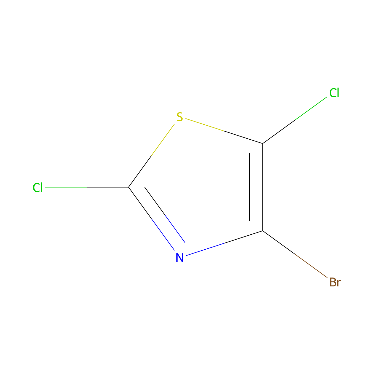 4-Bromo-2,5-dichloro-1,3-thiazole molecular structure, CAS 1005346-24-6