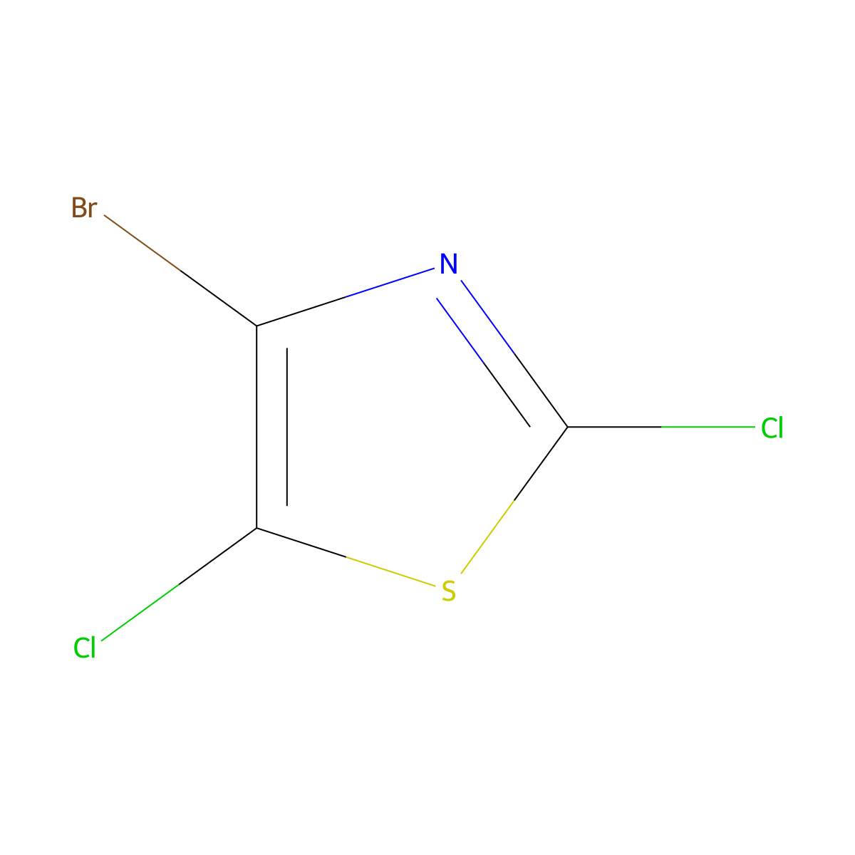 4-Bromo-2,5-dichloro-1,3-thiazole molecular structure, CAS 1005346-24-6