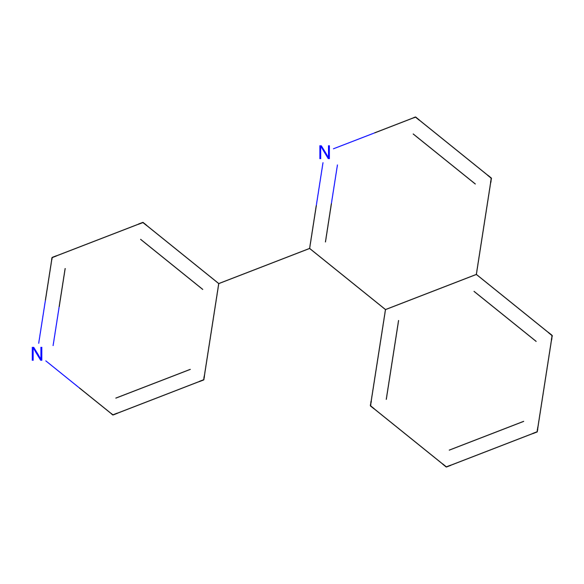 Isoquinoline, 1-(4-pyridinyl)- molecular structure, CAS 100537-27-7