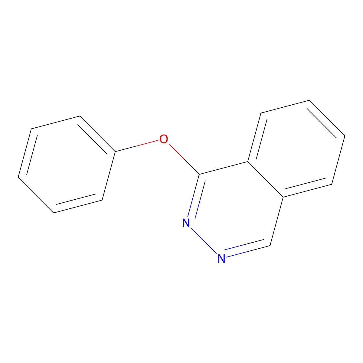 Phthalazine, 1-phenoxy- molecular structure, CAS 100537-30-2