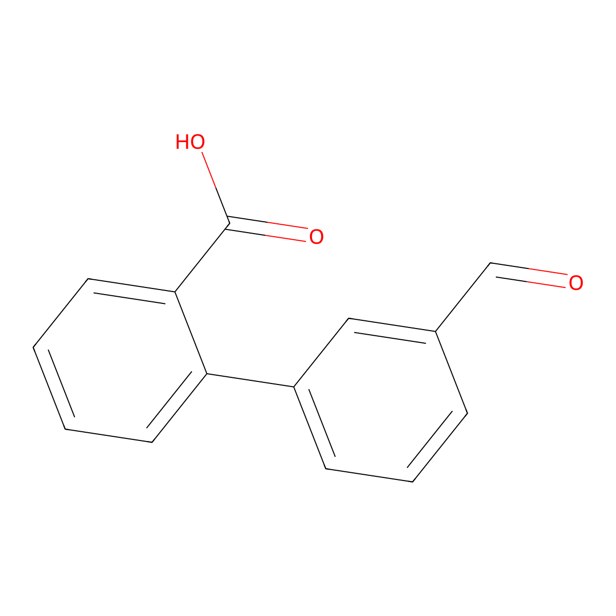2-(3-formylphenyl)benzoic Acid molecular structure, CAS 100538-35-0