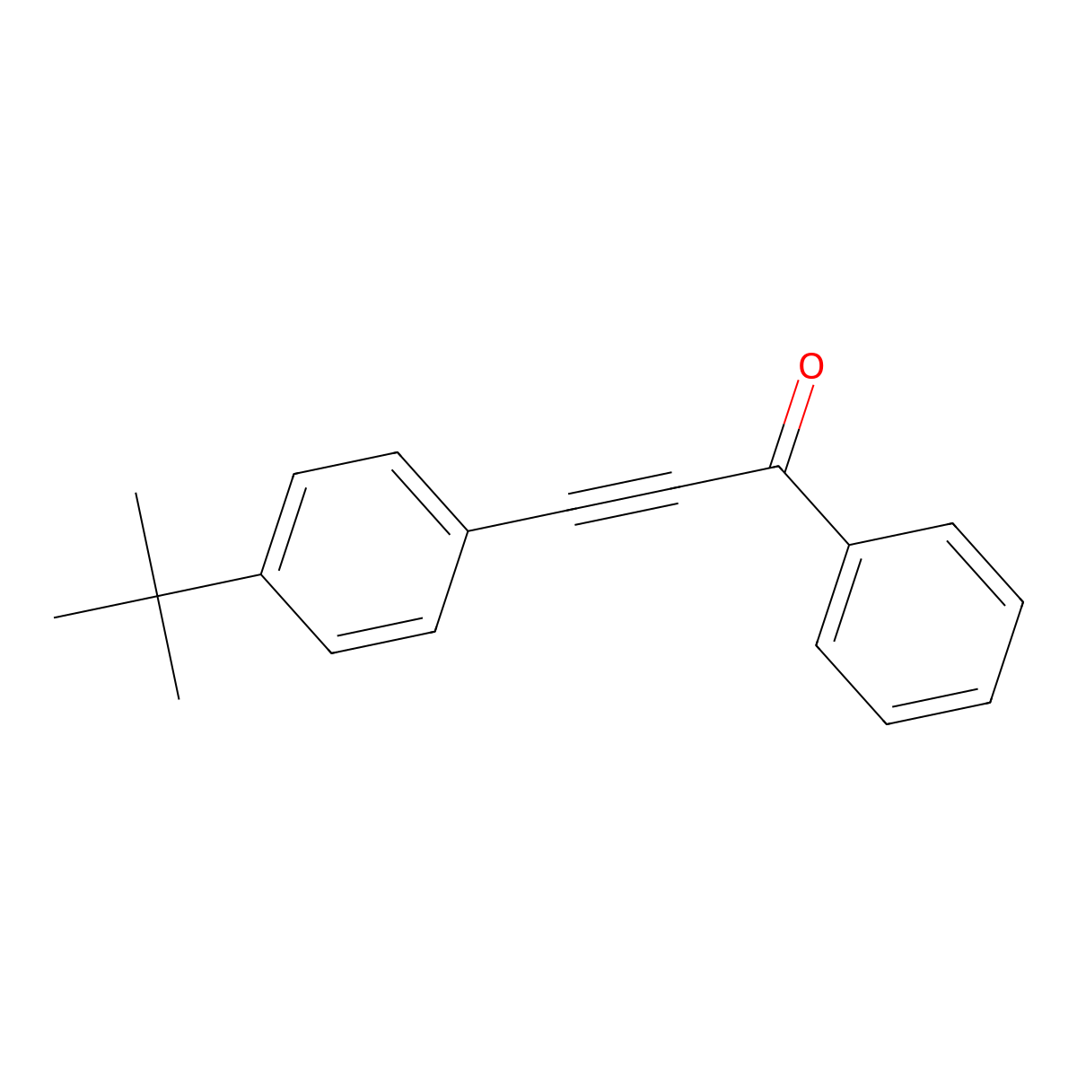 3-(4-Tert-butylphenyl)-1-phenylprop-2-yn-1-one molecular structure, CAS 1005385-47-6