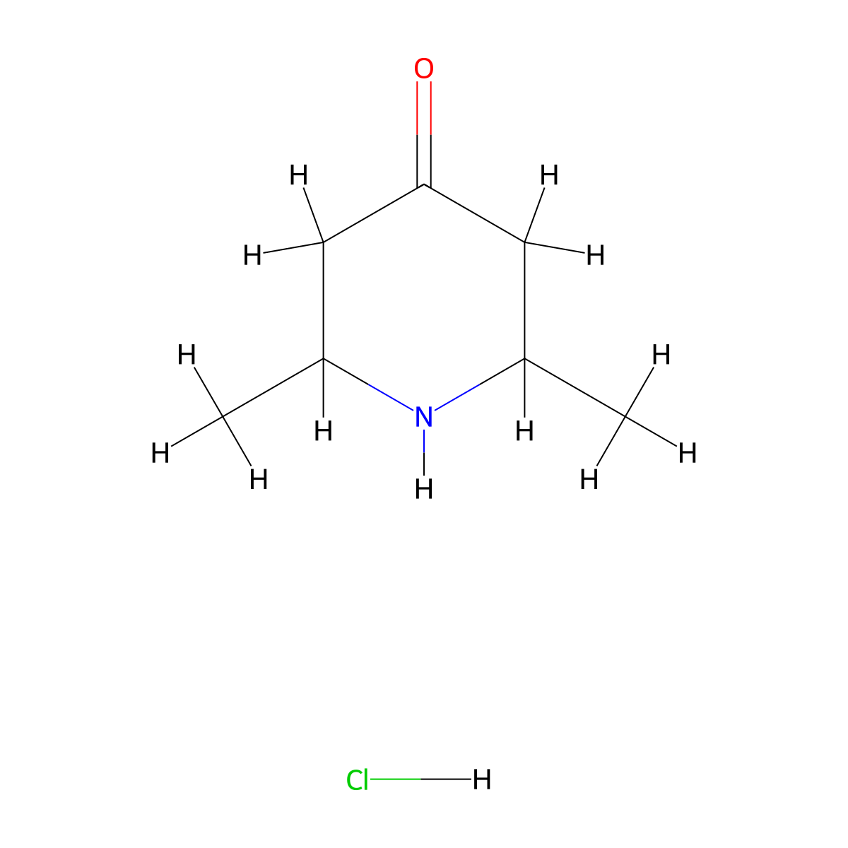 2,6-Dimethylpiperidin-4-one hydrochloride molecular structure, CAS 1005397-62-5