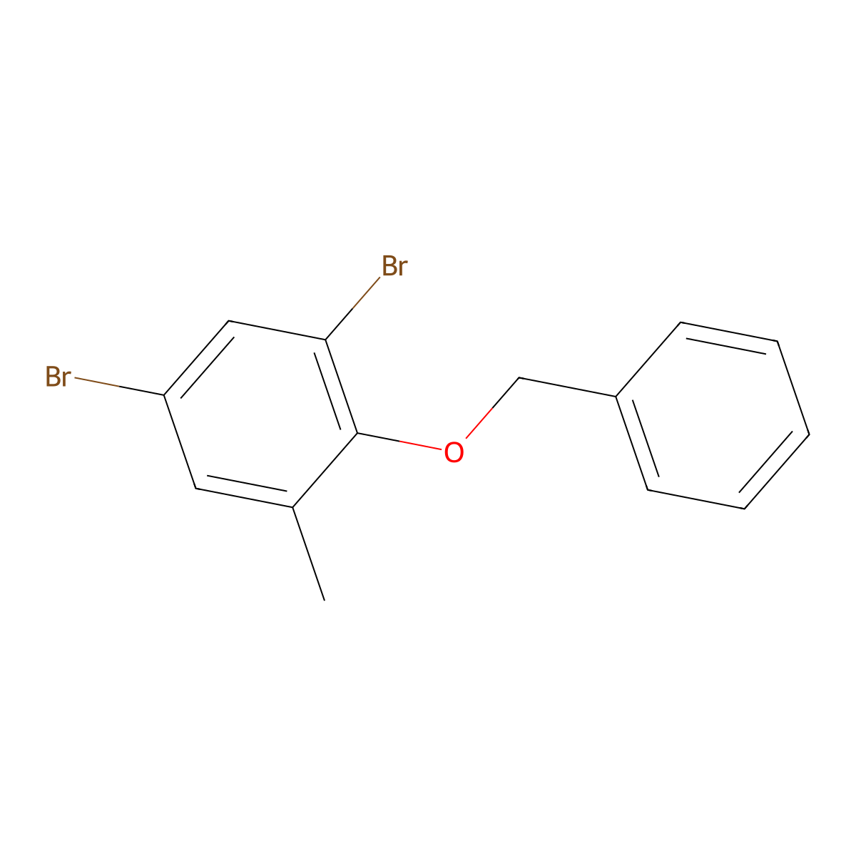2-(Benzyloxy)-1,5-dibromo-3-methylbenzene molecular structure, CAS 100542-52-7