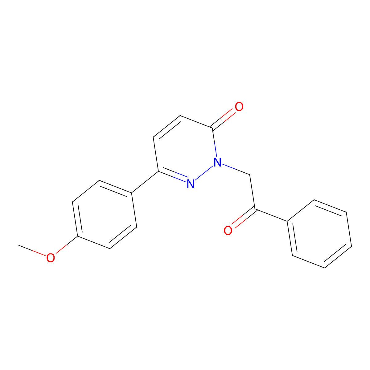 6-(4-methoxyphenyl)-2-(2-oxo-2-phenylethyl)pyridazin-3(2H)-one molecular structure, CAS 1005455-12-8