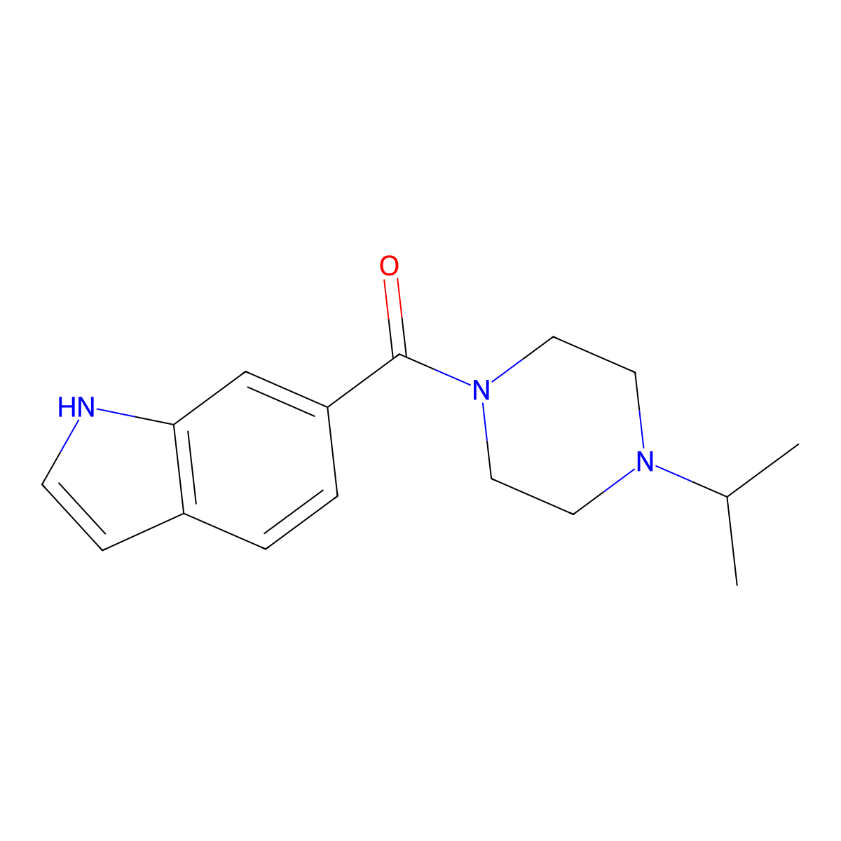 (1h-Indol-6-yl)-(4-isopropyl-piperazin-1-yl)-methanone molecular structure, CAS 1005458-13-8