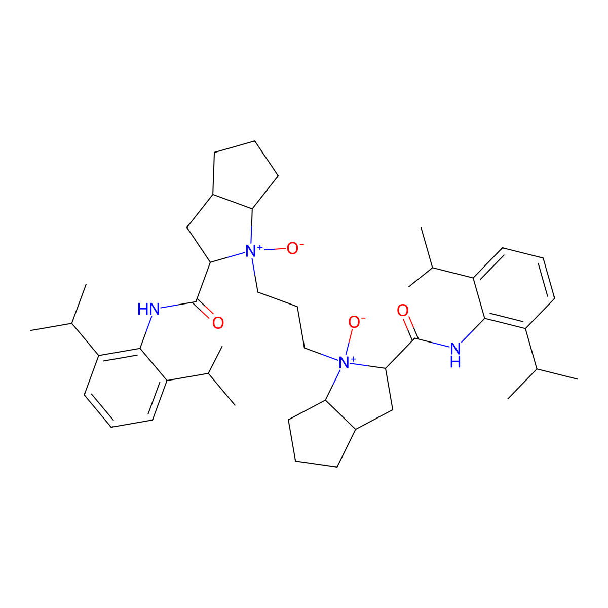 (1S,1'S,2S,2'S,3aS,3'aS,6aS,6'aS)-1,1'-(1,3-Propanediyl)bis[N-[2,6-bis(1-methylethyl)phenyl]octahydrocyclopenta[b]pyrrole-2-carboxamide 1,1'-dioxide molecular structure, CAS 1005495-74-8