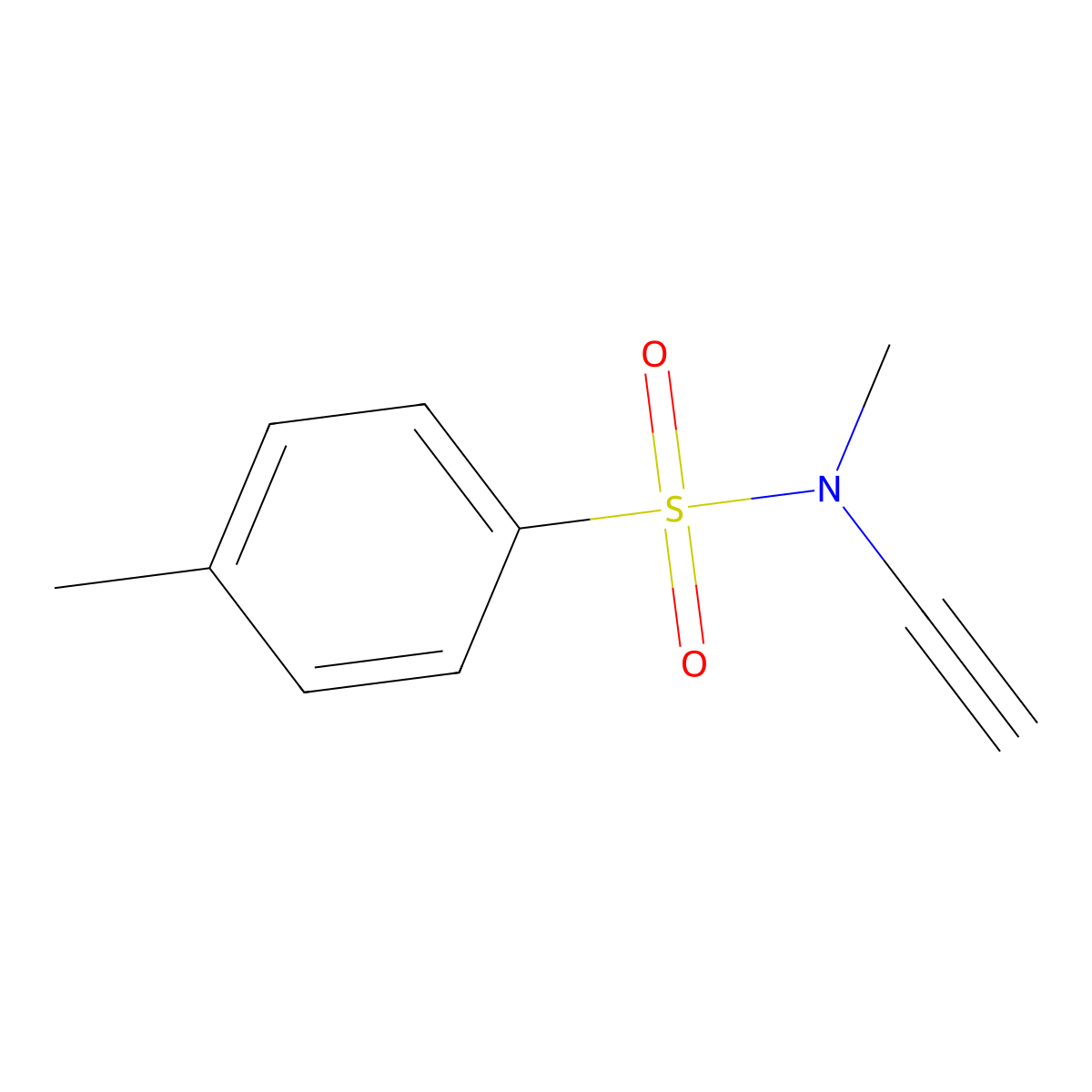 N-ethynyl-N,4-dimethylbenzene-1-sulfonamide molecular structure, CAS 1005500-75-3