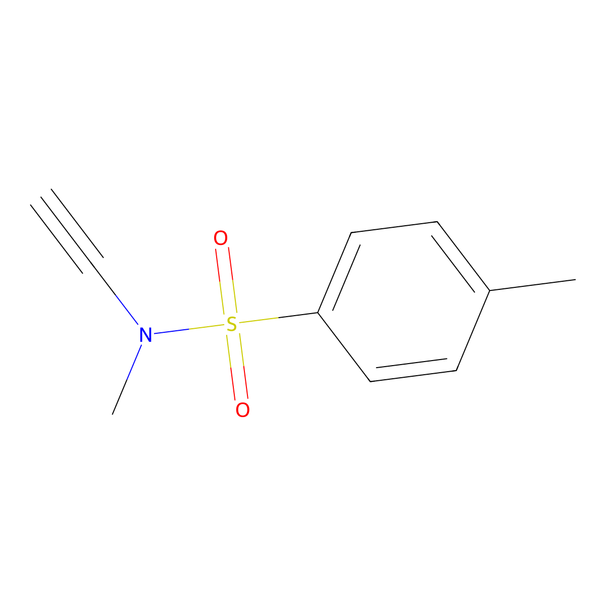 N-ethynyl-N,4-dimethylbenzene-1-sulfonamide molecular structure, CAS 1005500-75-3