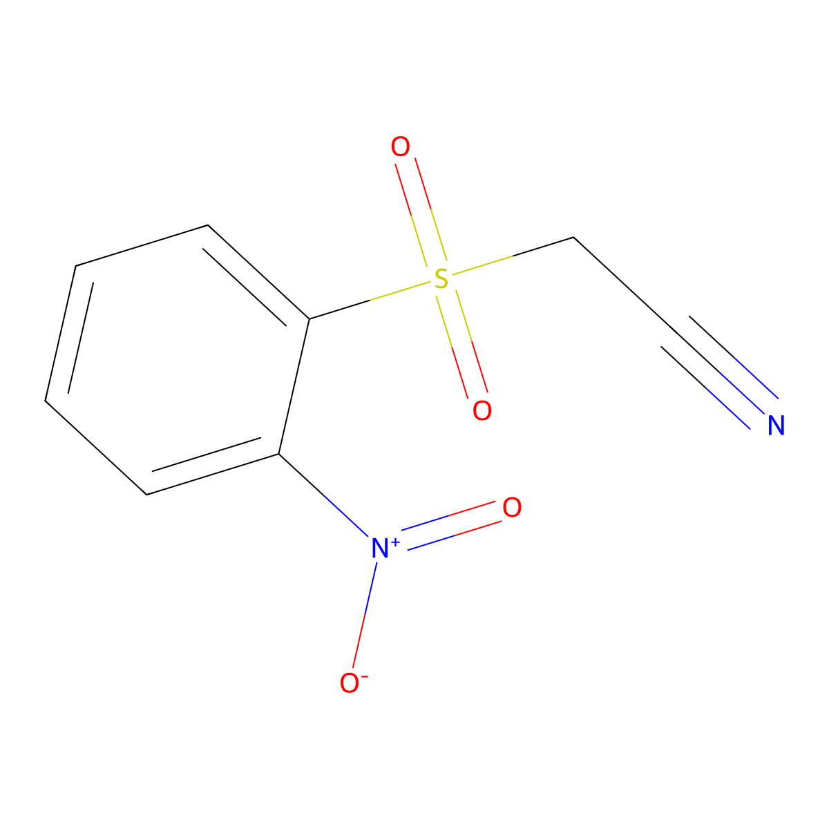 [(2-Nitrophenyl)sulfonyl]acetonitrile molecular structure, CAS 100559-85-1
