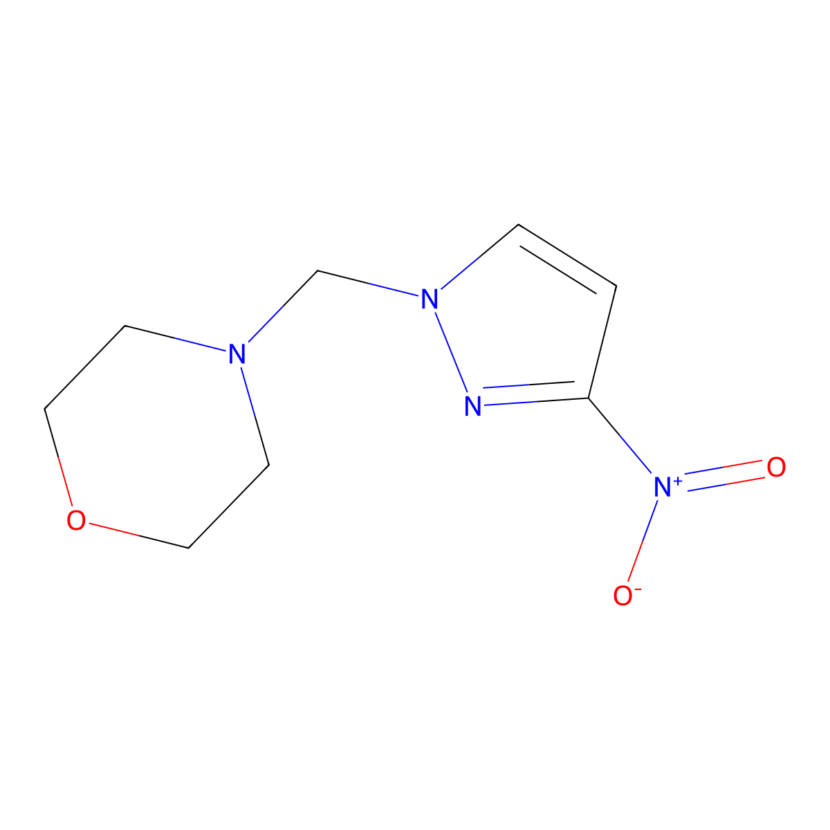 4-[(3-Nitropyrazol-1-yl)methyl]morpholine molecular structure, CAS 1005695-29-3