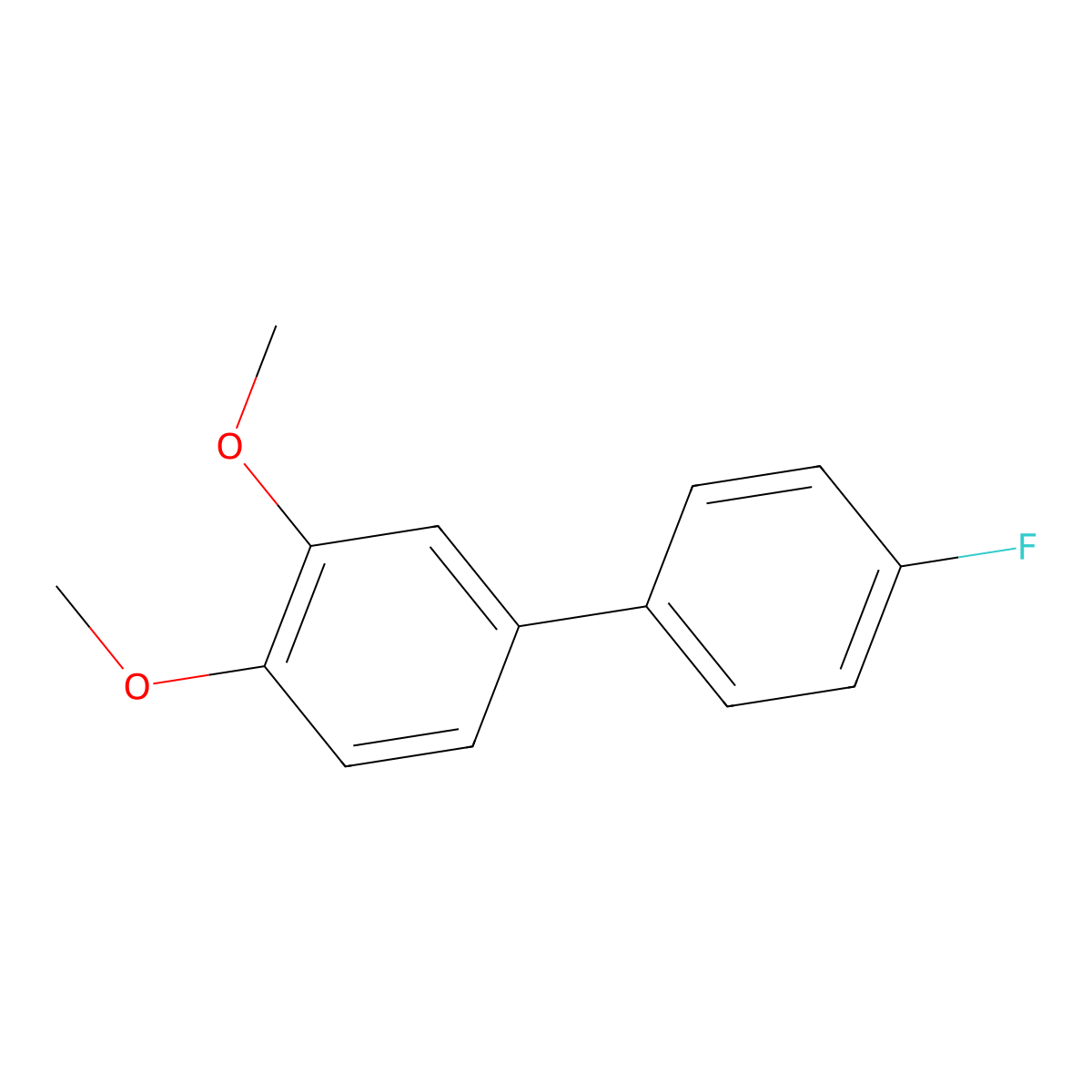 4'-Fluoro-3,4-dimethoxy-1,1'-biphenyl molecular structure, CAS 1005758-49-5