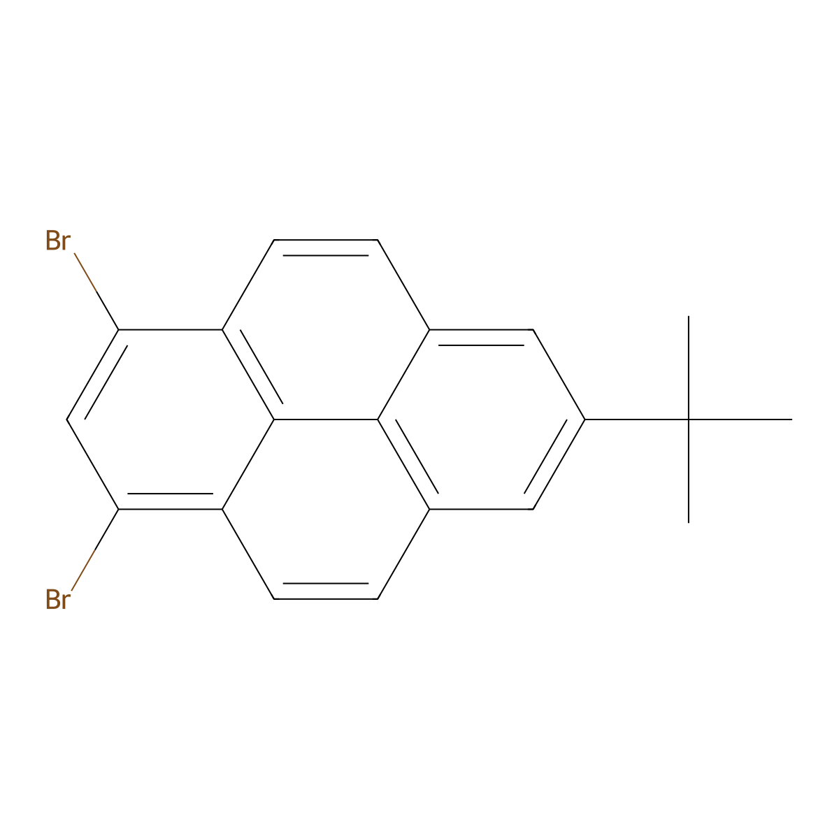 1,3-Dibromo-7-tert-butylpyrene molecular structure, CAS 1005771-04-9