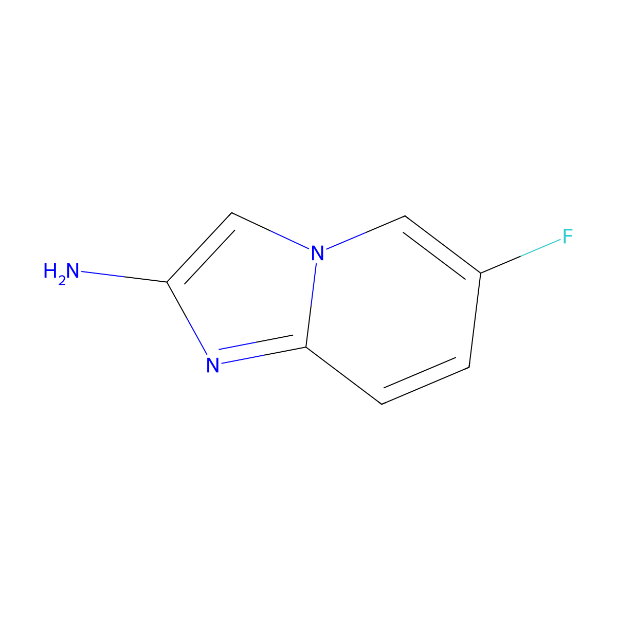 6-Fluoroimidazo[1,2-a]pyridin-2-amine molecular structure, CAS 1005785-63-6