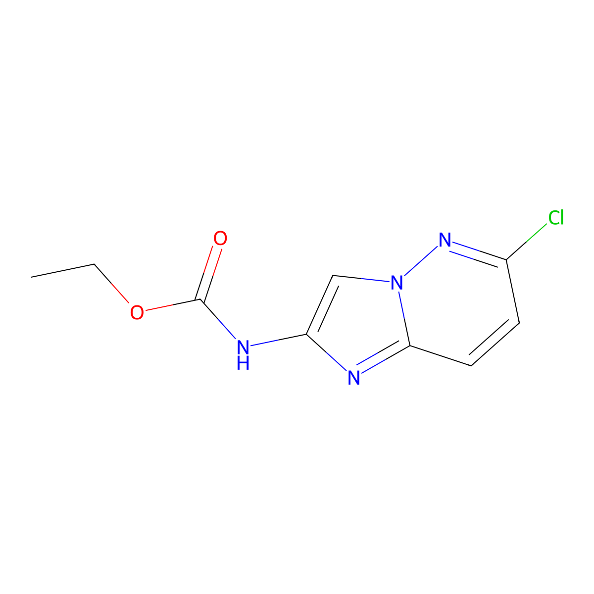 Ethyl 6-chloroimidazo[1,2-B]pyridazin-2-ylcarbamate molecular structure, CAS 1005785-65-8