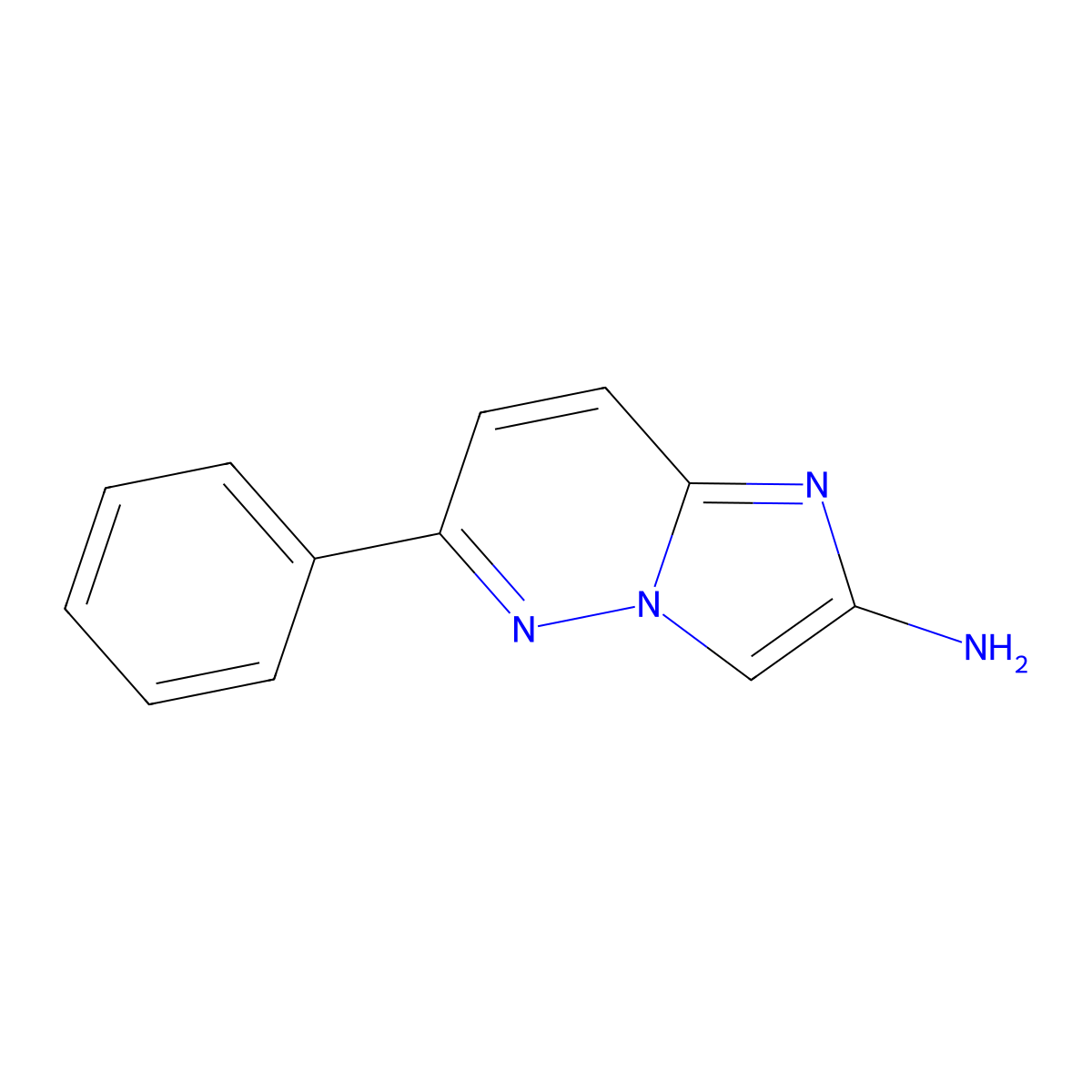 6-Phenylimidazo[1,2-b]pyridazin-2-amine molecular structure, CAS 1005785-78-3