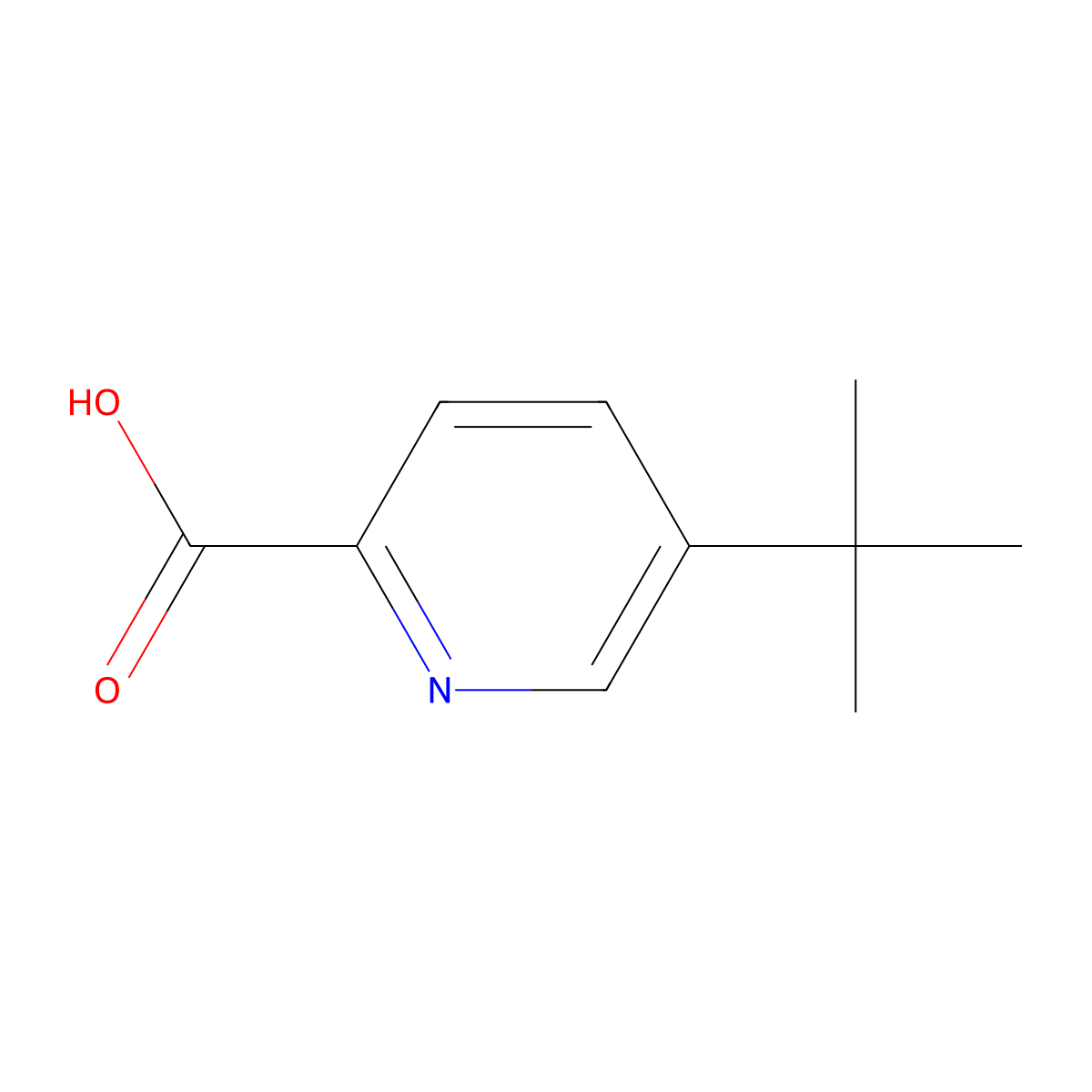 5-(tert-Butyl)picolinic acid molecular structure, CAS 1005785-85-2